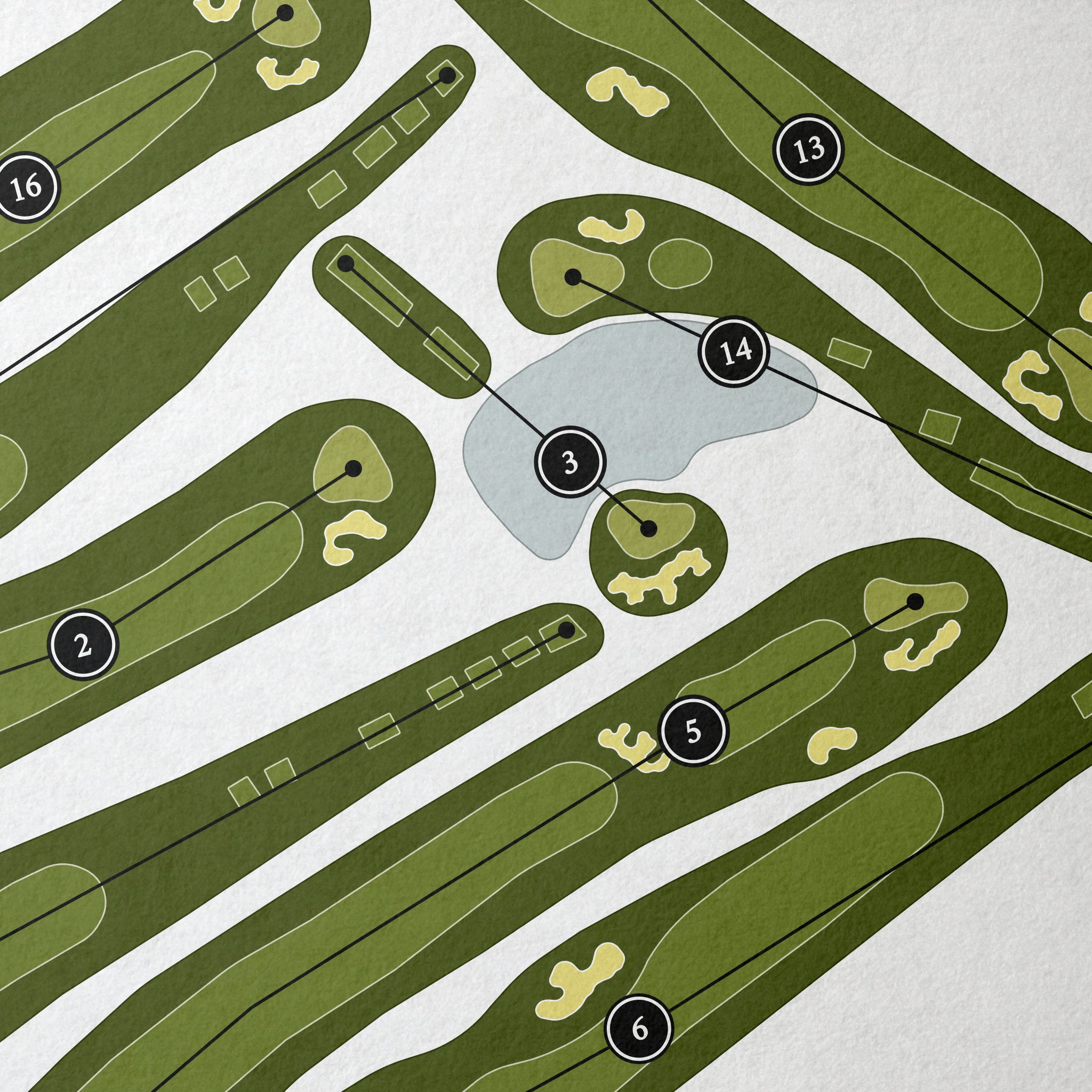 Baton Rouge Country Club | Golf Course Map | Close+Up