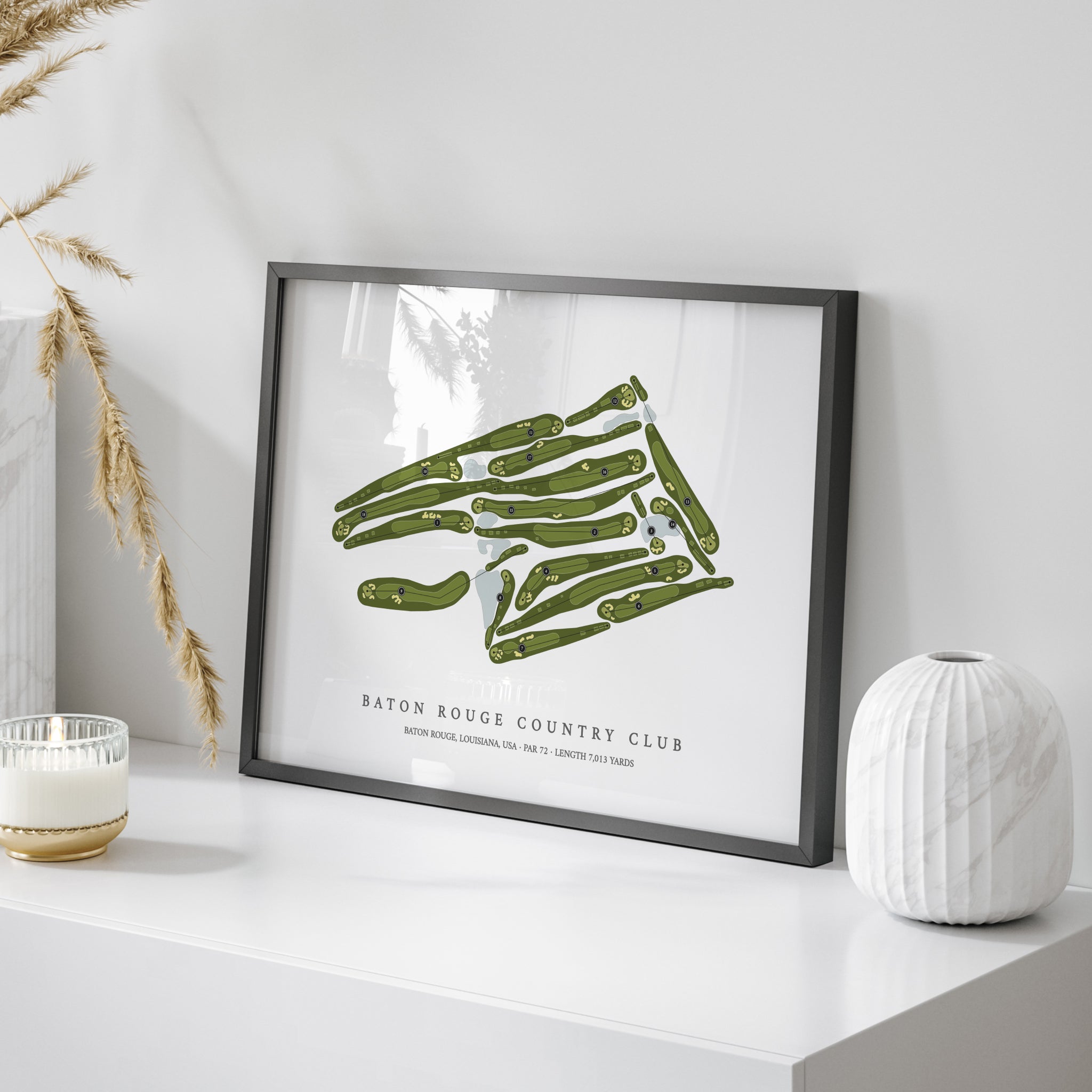 Baton Rouge Country Club | Golf Course Map | On+Table