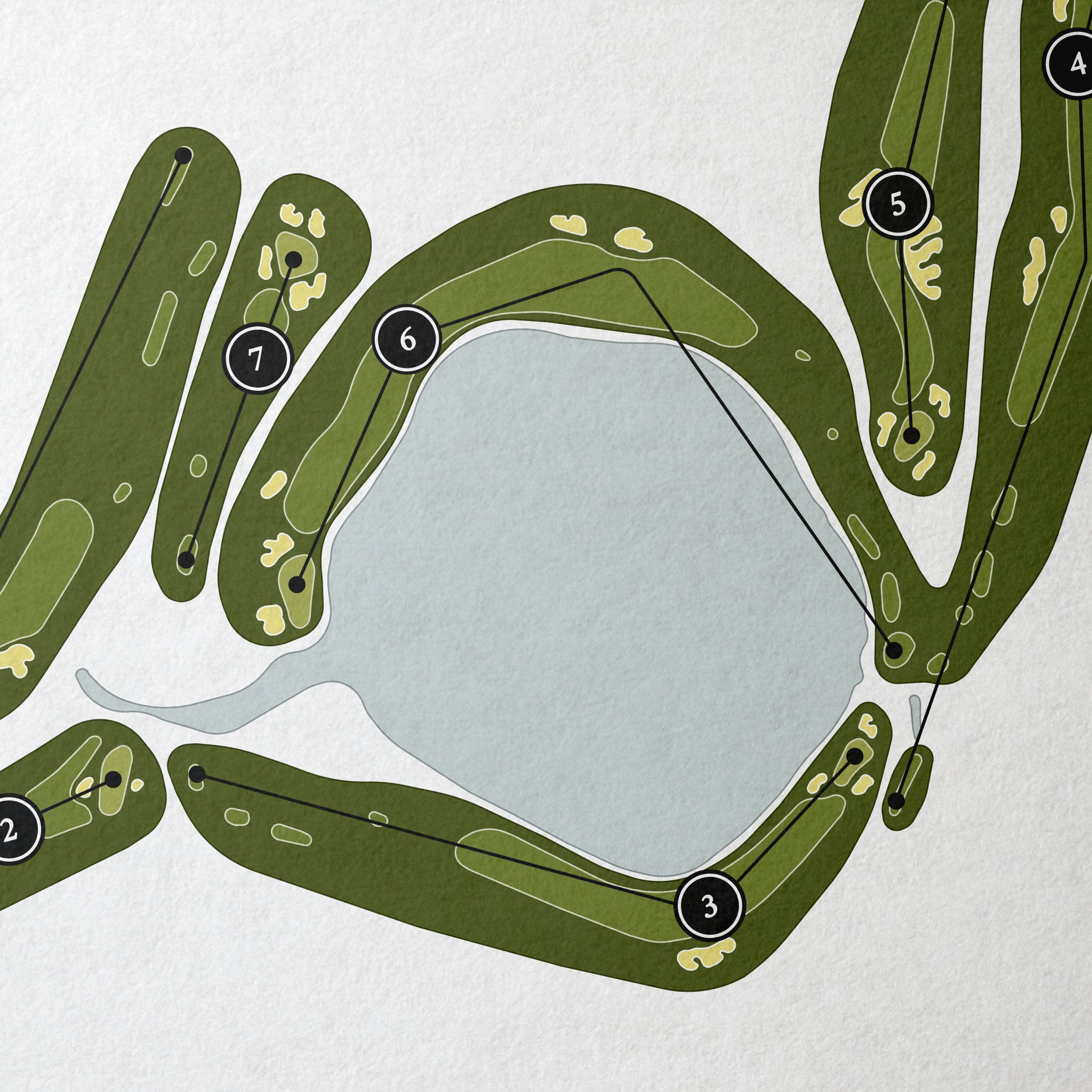 Bay Hill Club & Lodge | Golf Course Print | Close+Up