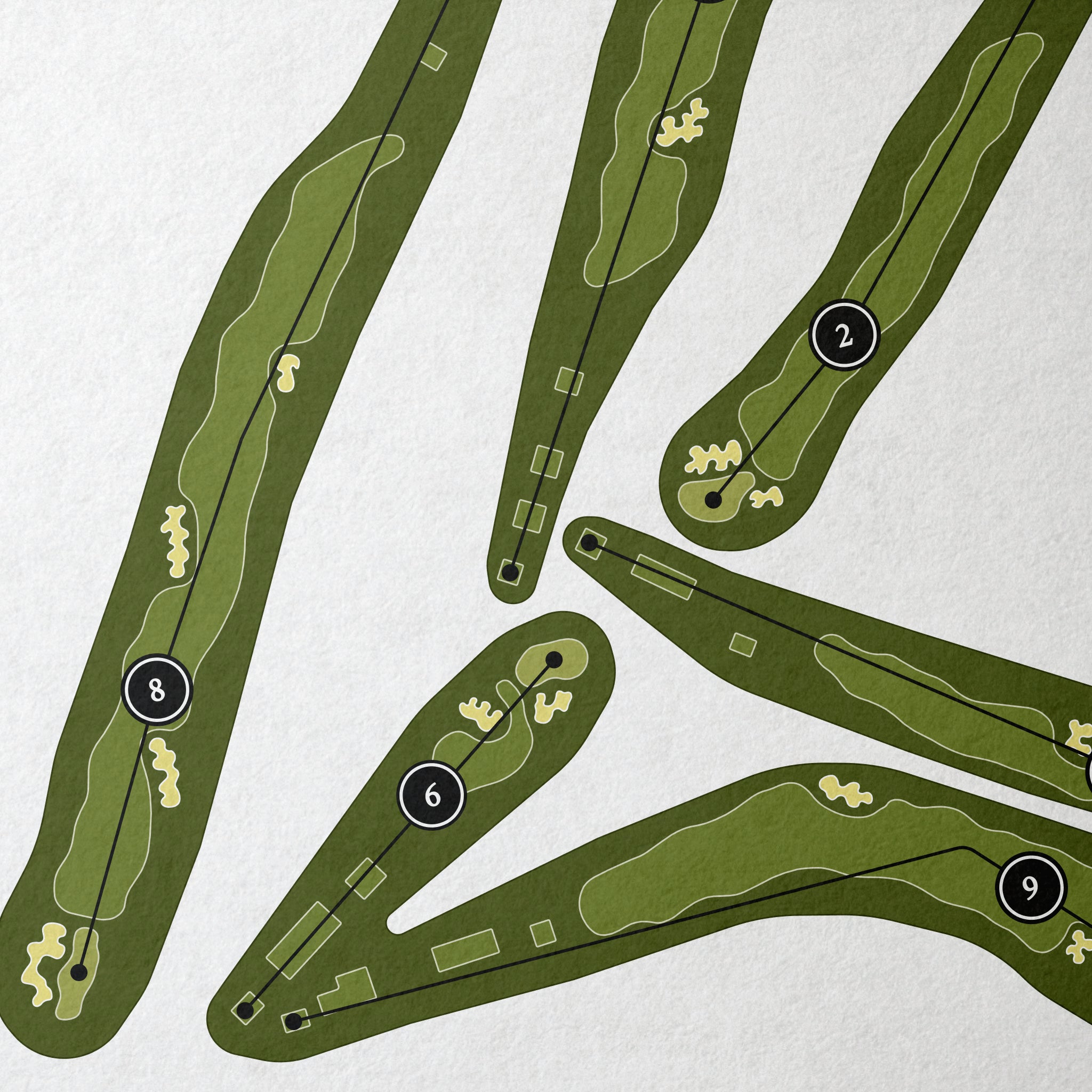 Bayonet Golf Course | Golf Course Print | Close+Up