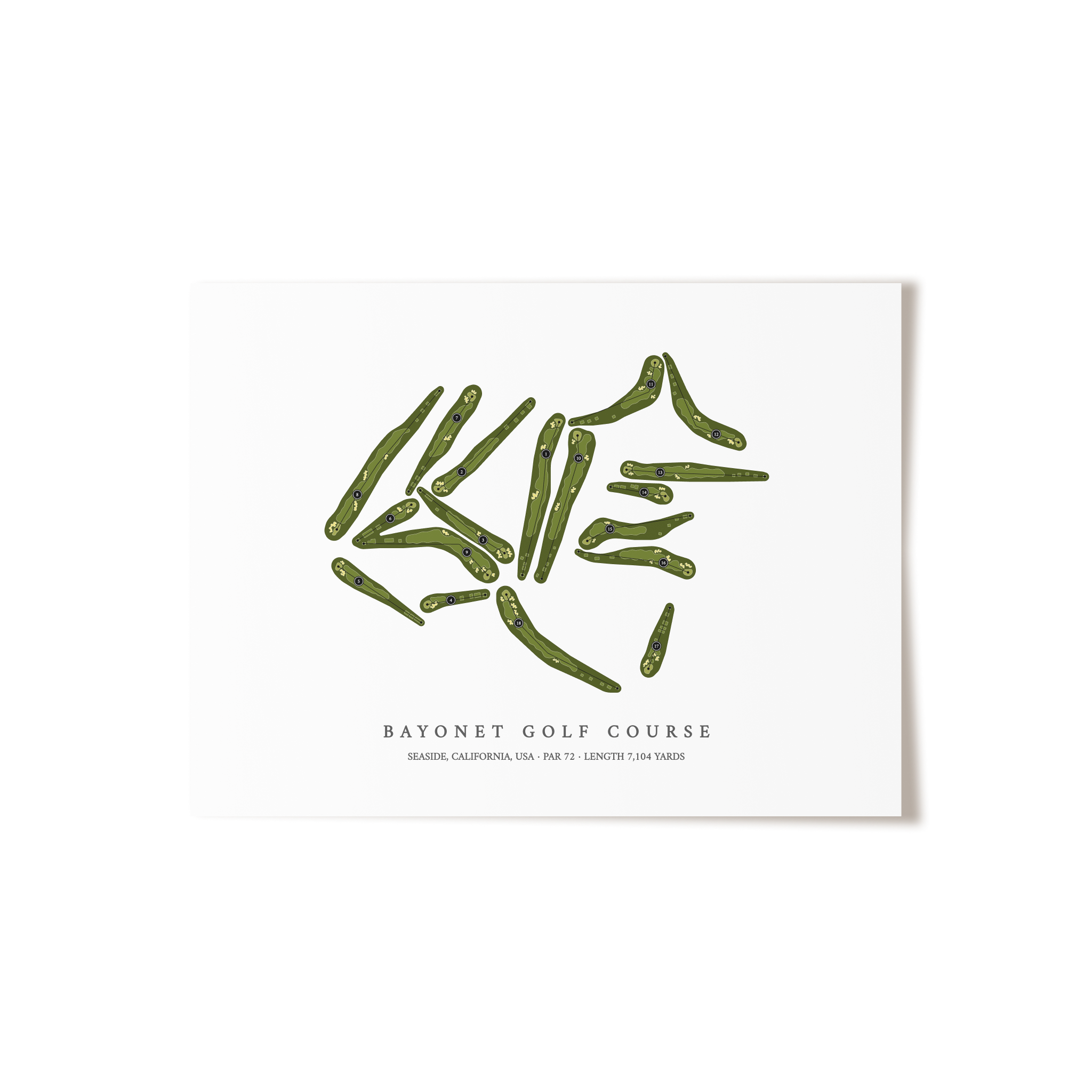 Bayonet Golf Course | Golf Course Print | Unframed