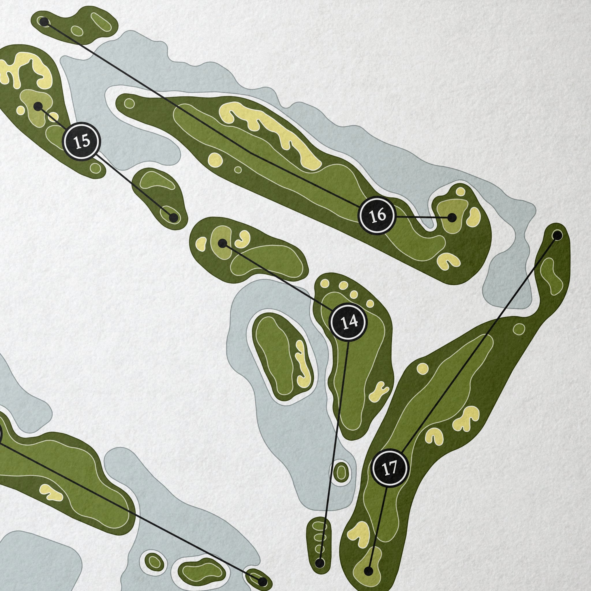 Baywood Greens | Golf Course Map | Close Up