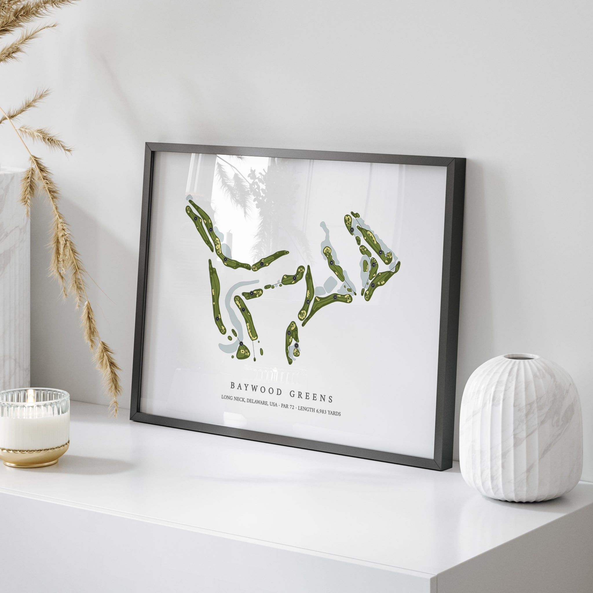 Baywood Greens | Golf Course Map | On Table