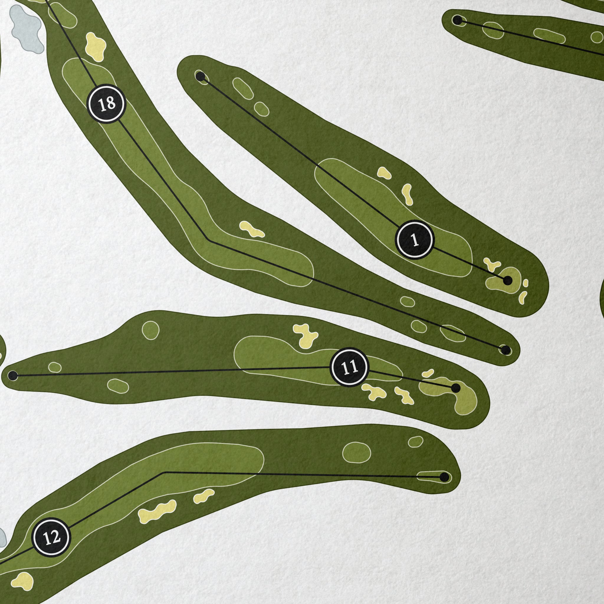 Bear Creek Country Club | Golf Course Map | Close+Up