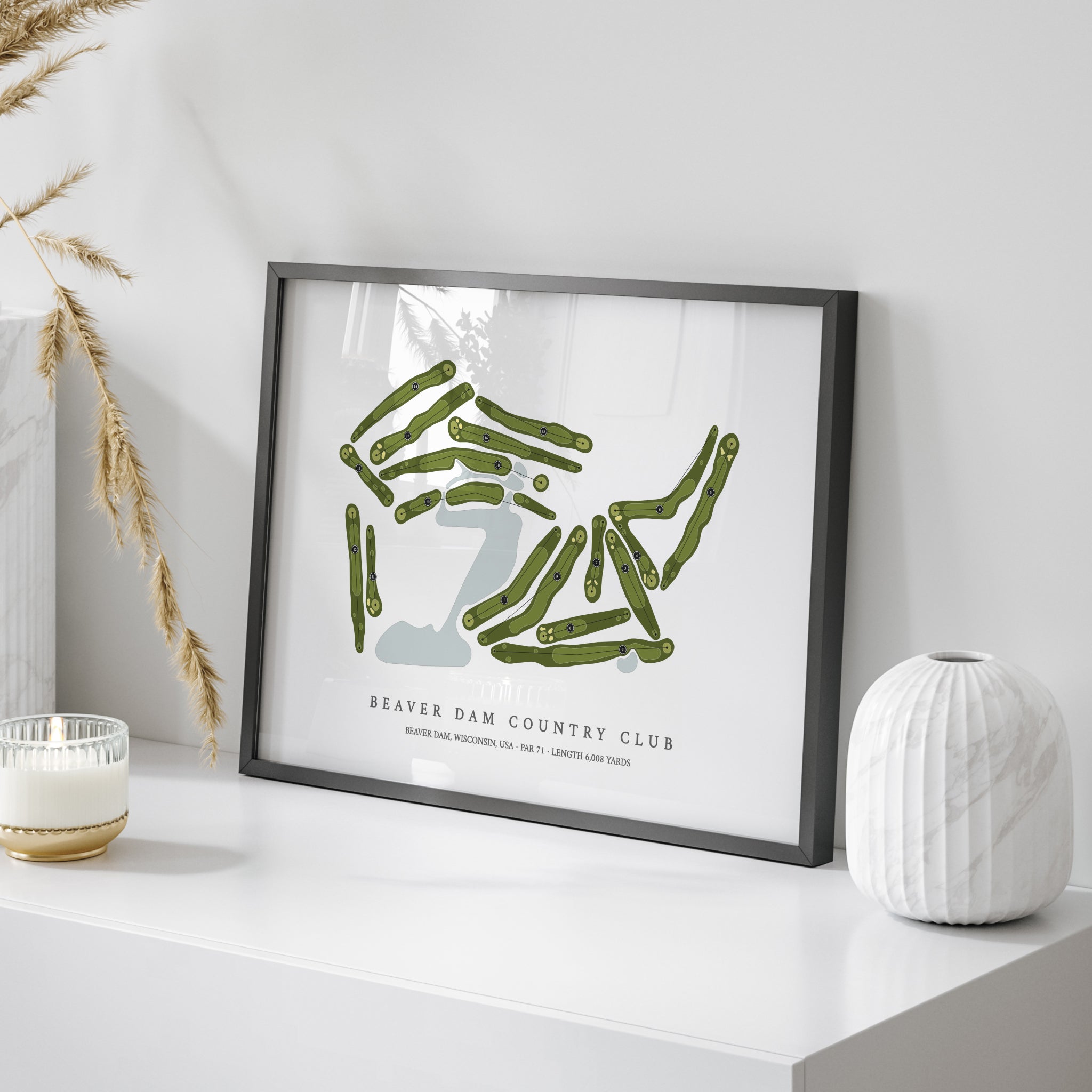 Beaver Dam Country Club | Golf Course Map | On Table