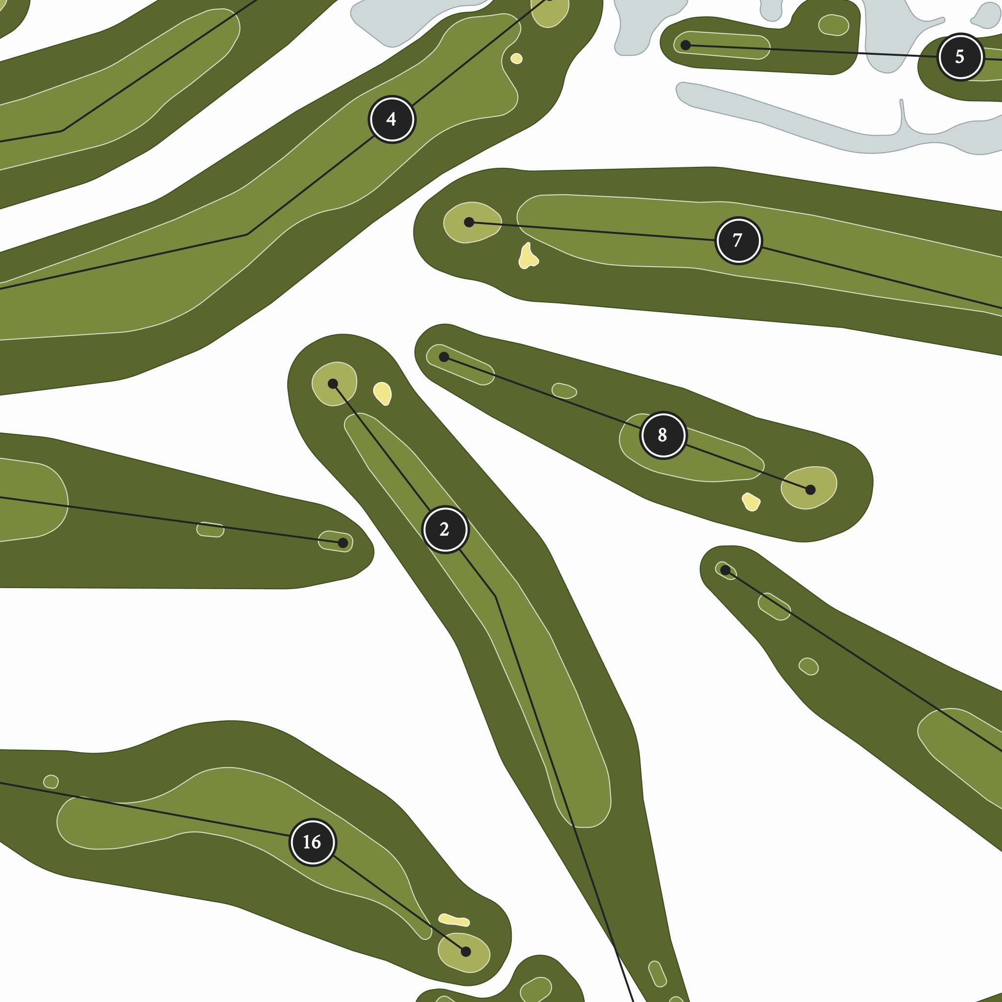 Beaver Meadows Golf & Recreation | Golf Course Map | Close Up