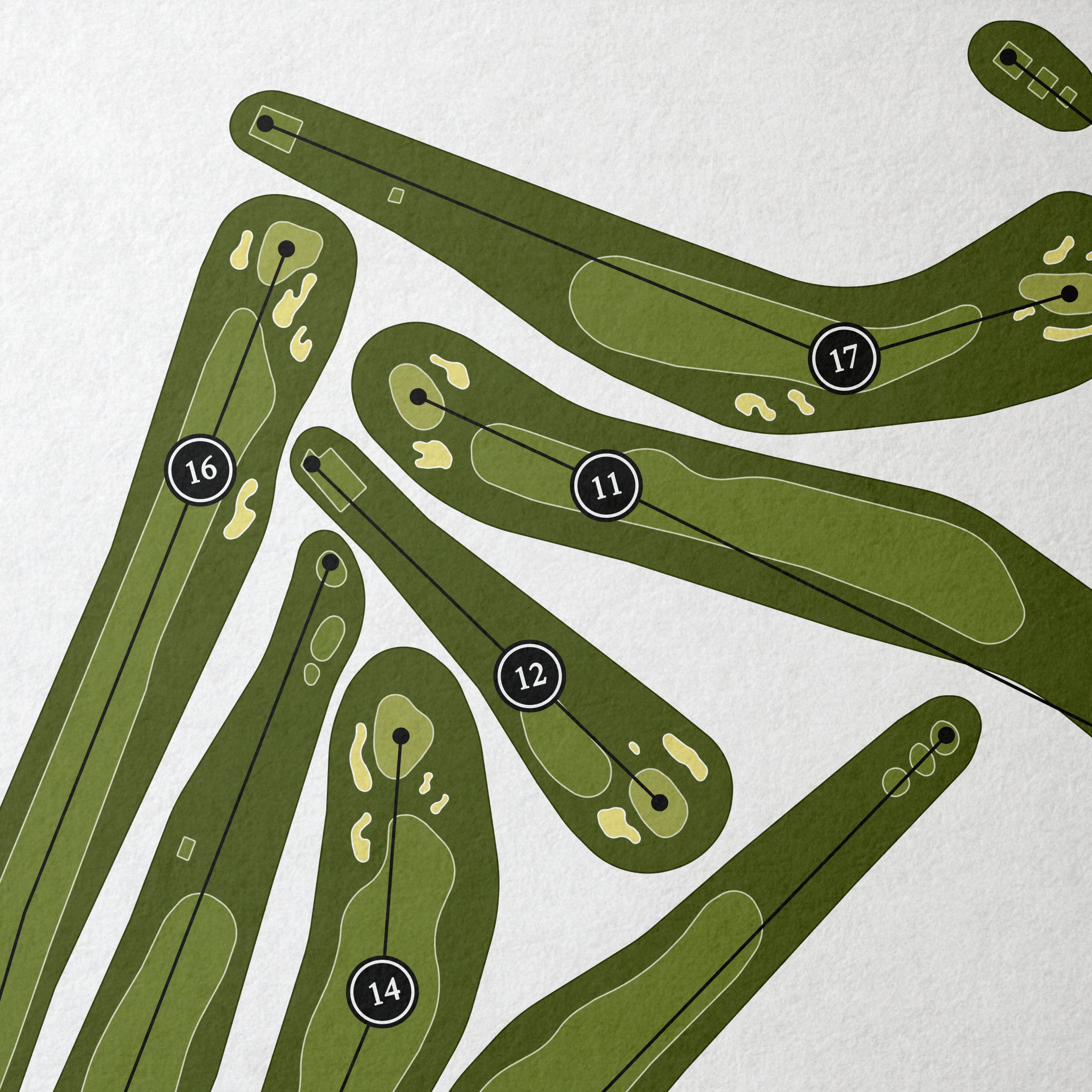Bedford Golf & Tennis Club | Golf Course Map | Close+Up
