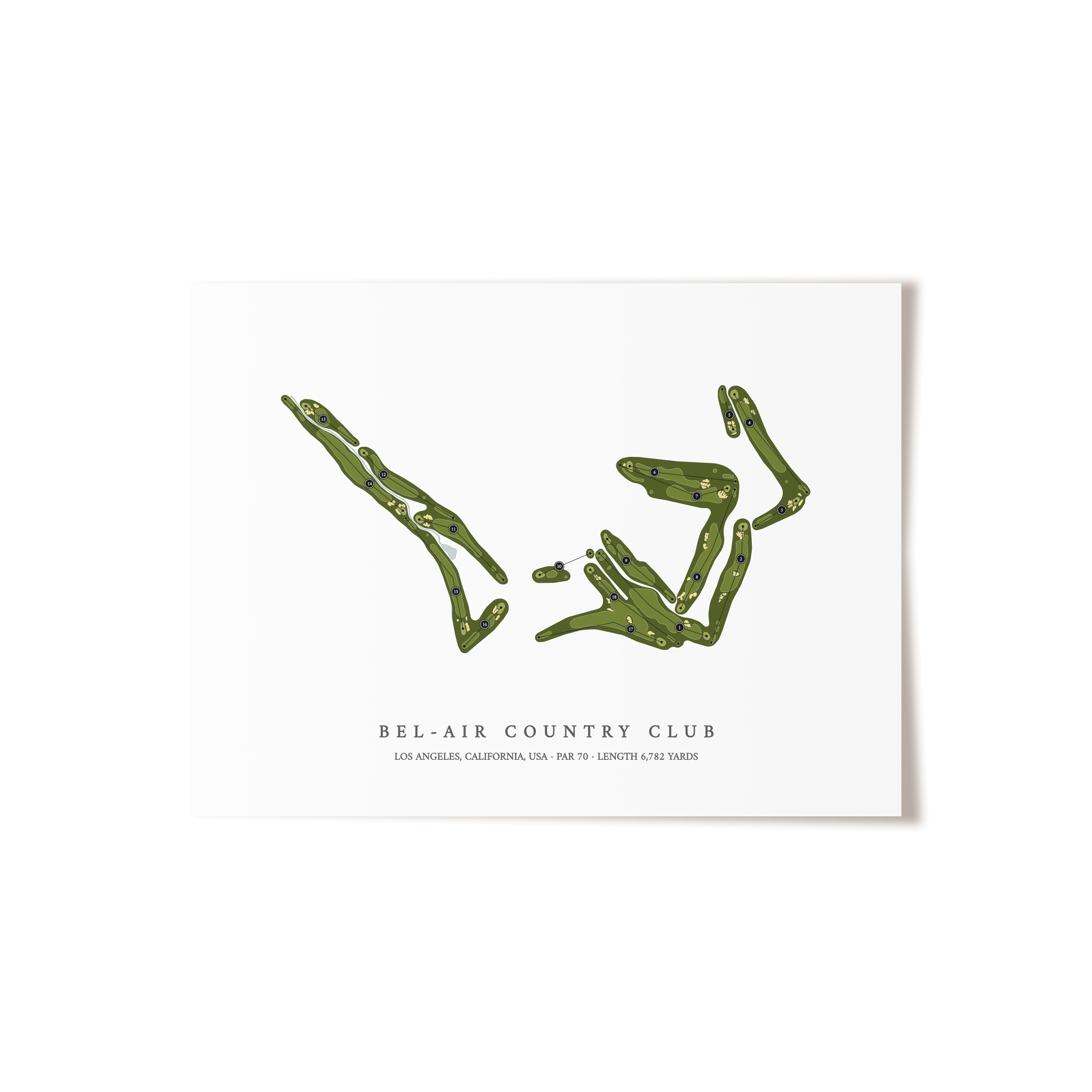Bel-Air Country Club | Golf Course Print | Unframed