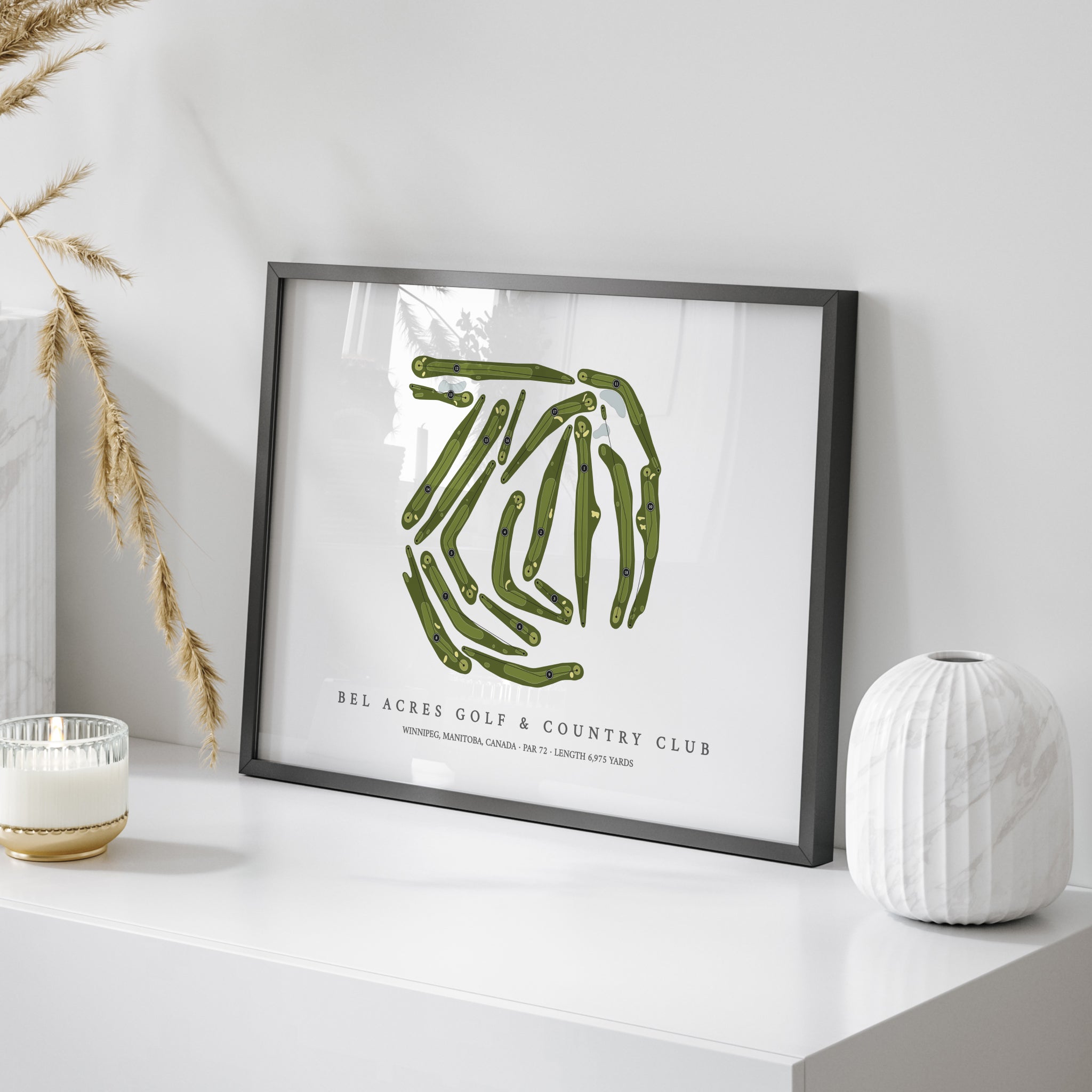 Bel Acres Golf & Country Club | Golf Course Map | On Table