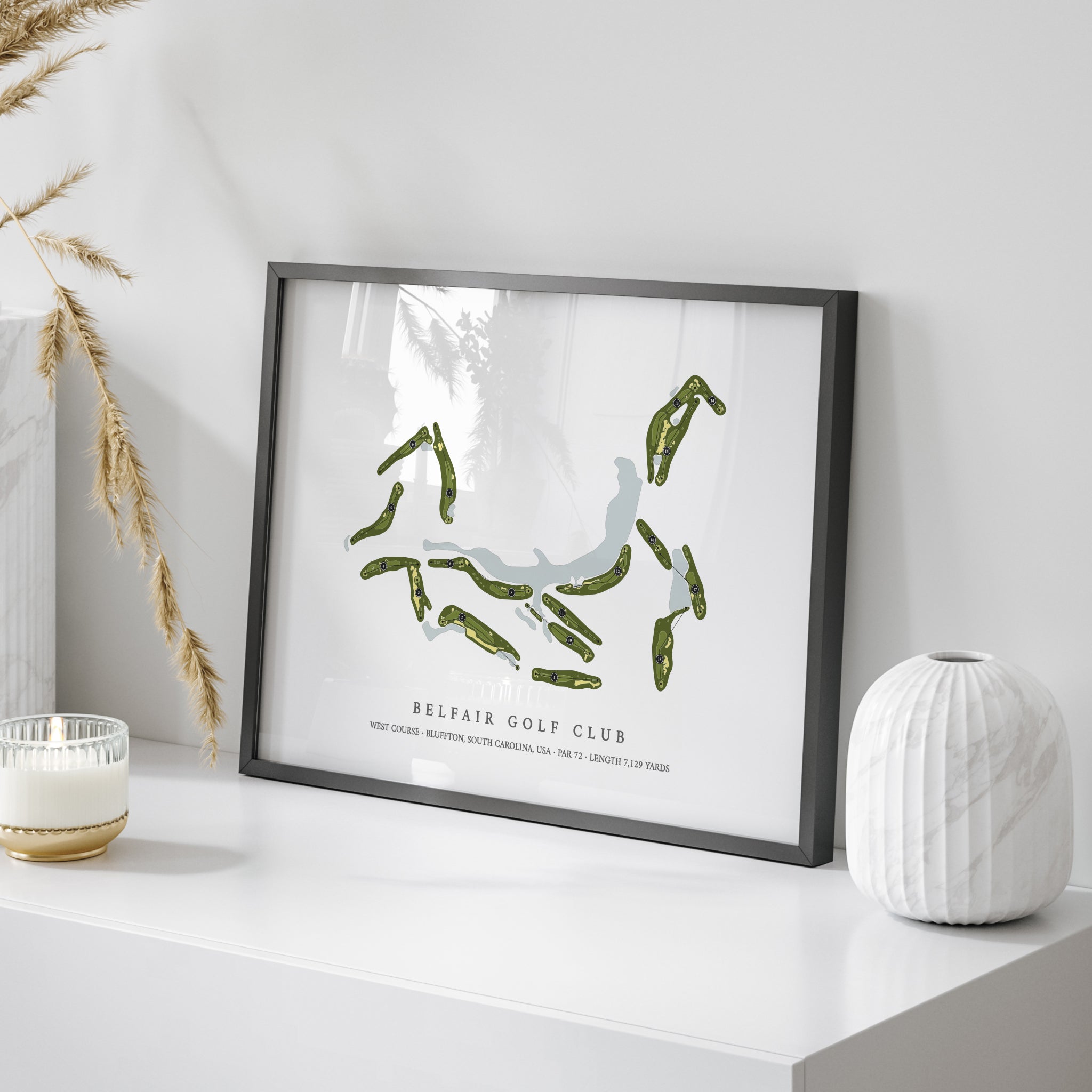 Belfair Golf Club - West Course | Golf Course Print | On+Table