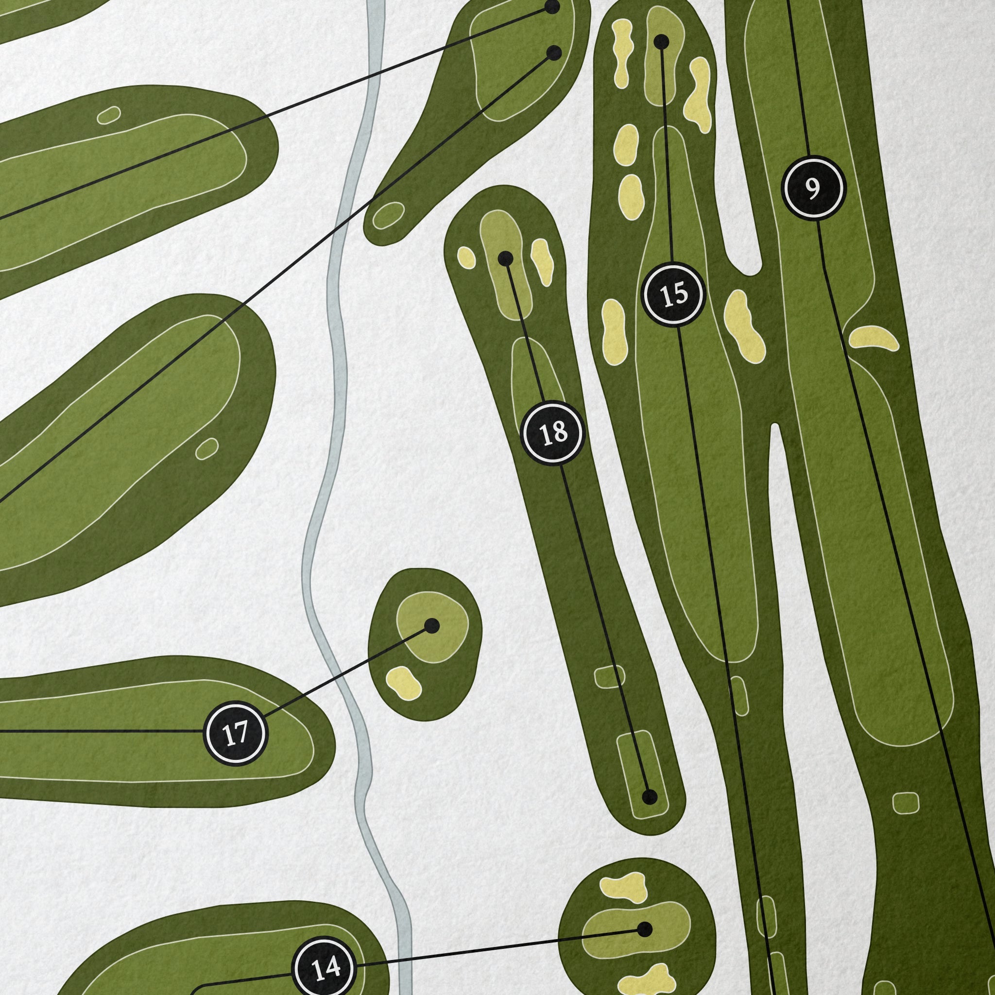 Bellingham Golf & Country Club | Golf Course Map | Close Up
