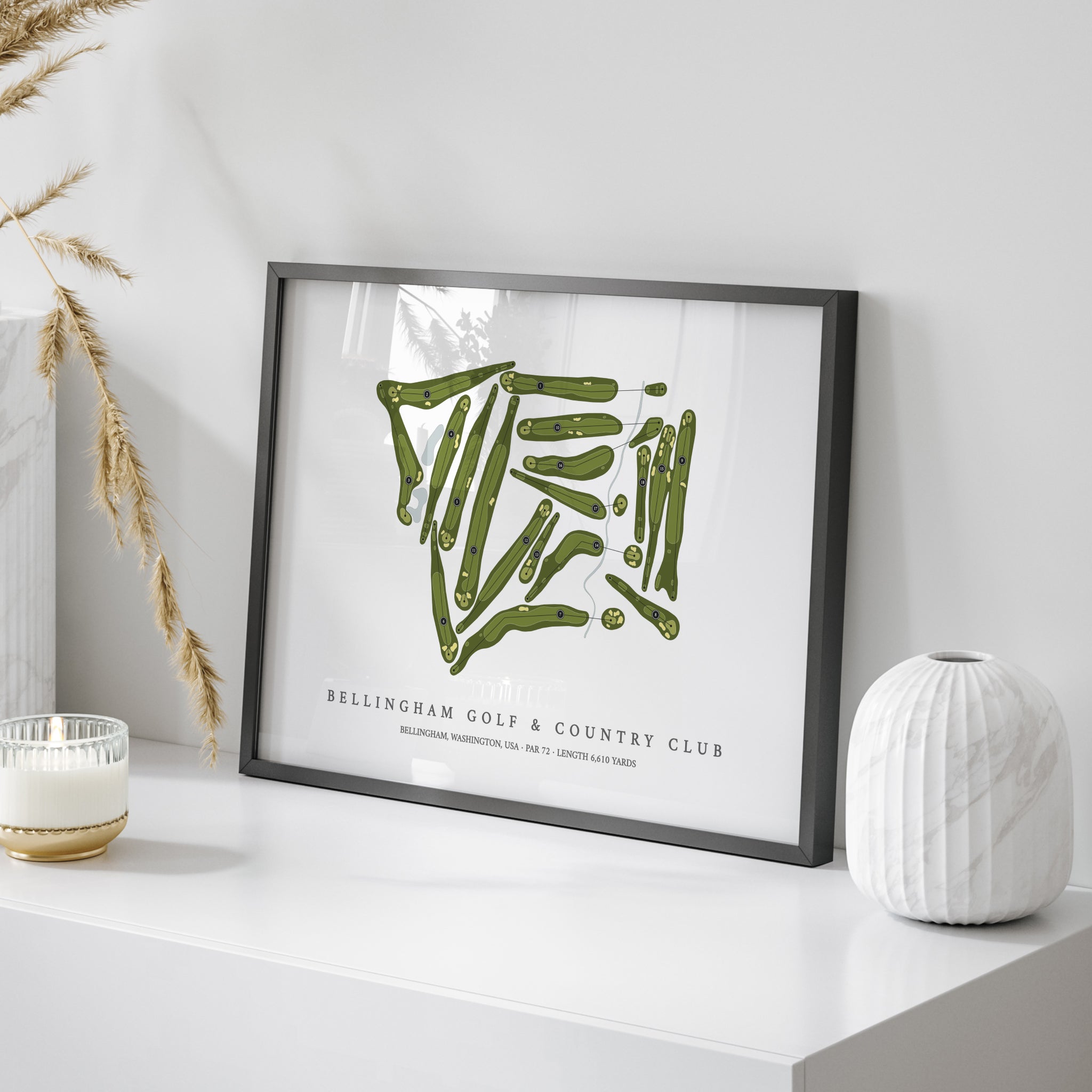 Bellingham Golf & Country Club | Golf Course Map | On Table