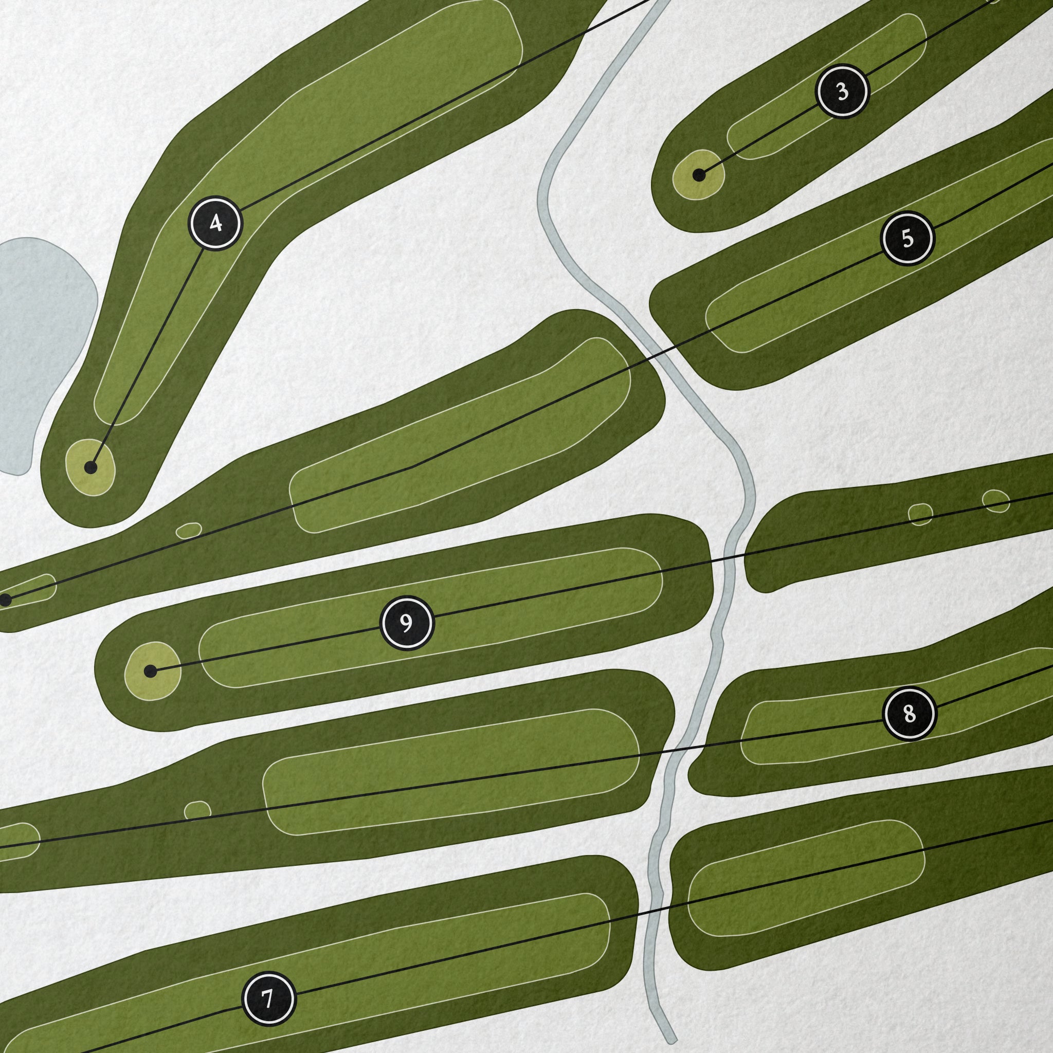 Belmond Country Club | Golf Course Map | Close+Up