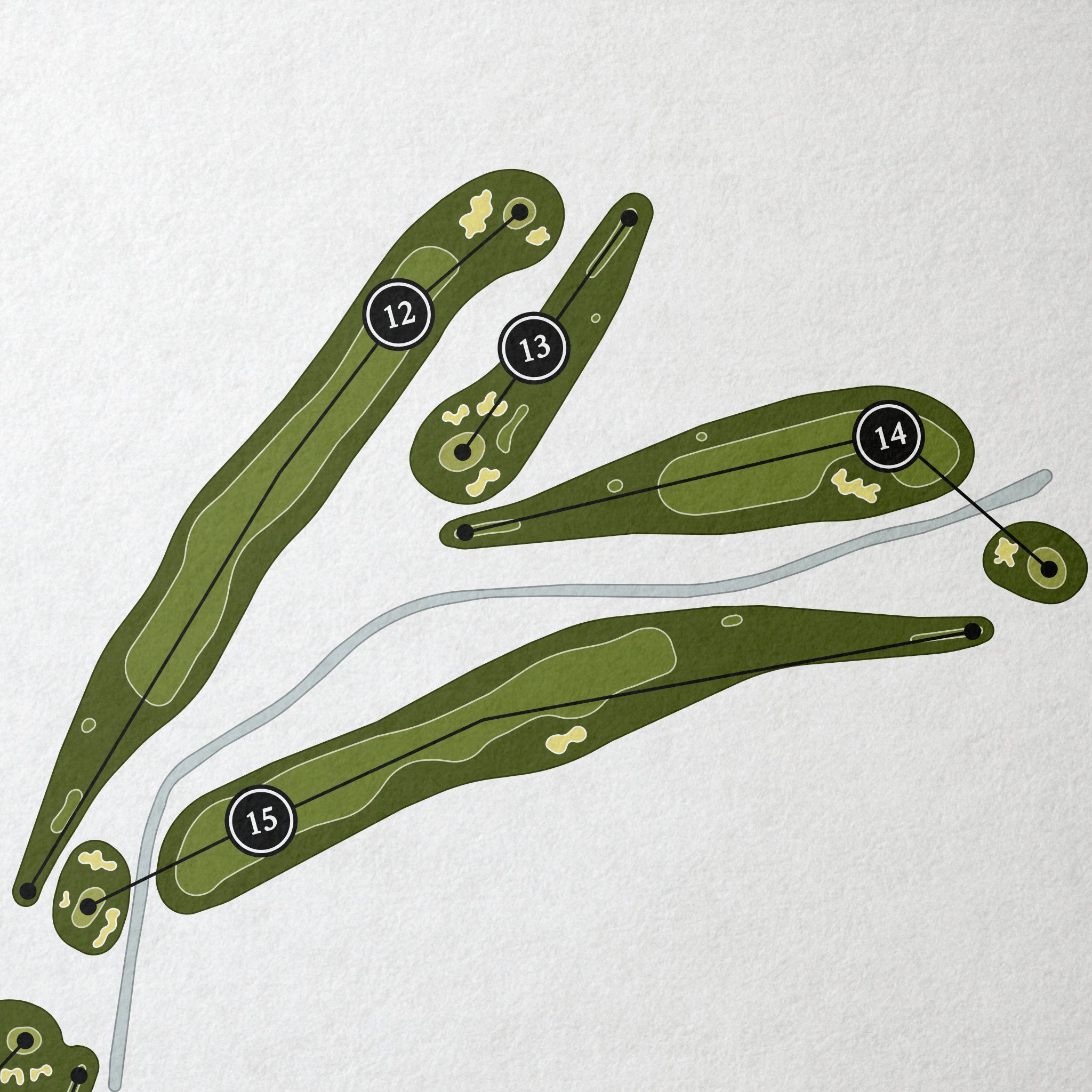 Belmont Country Club | Golf Course Map | Close+Up