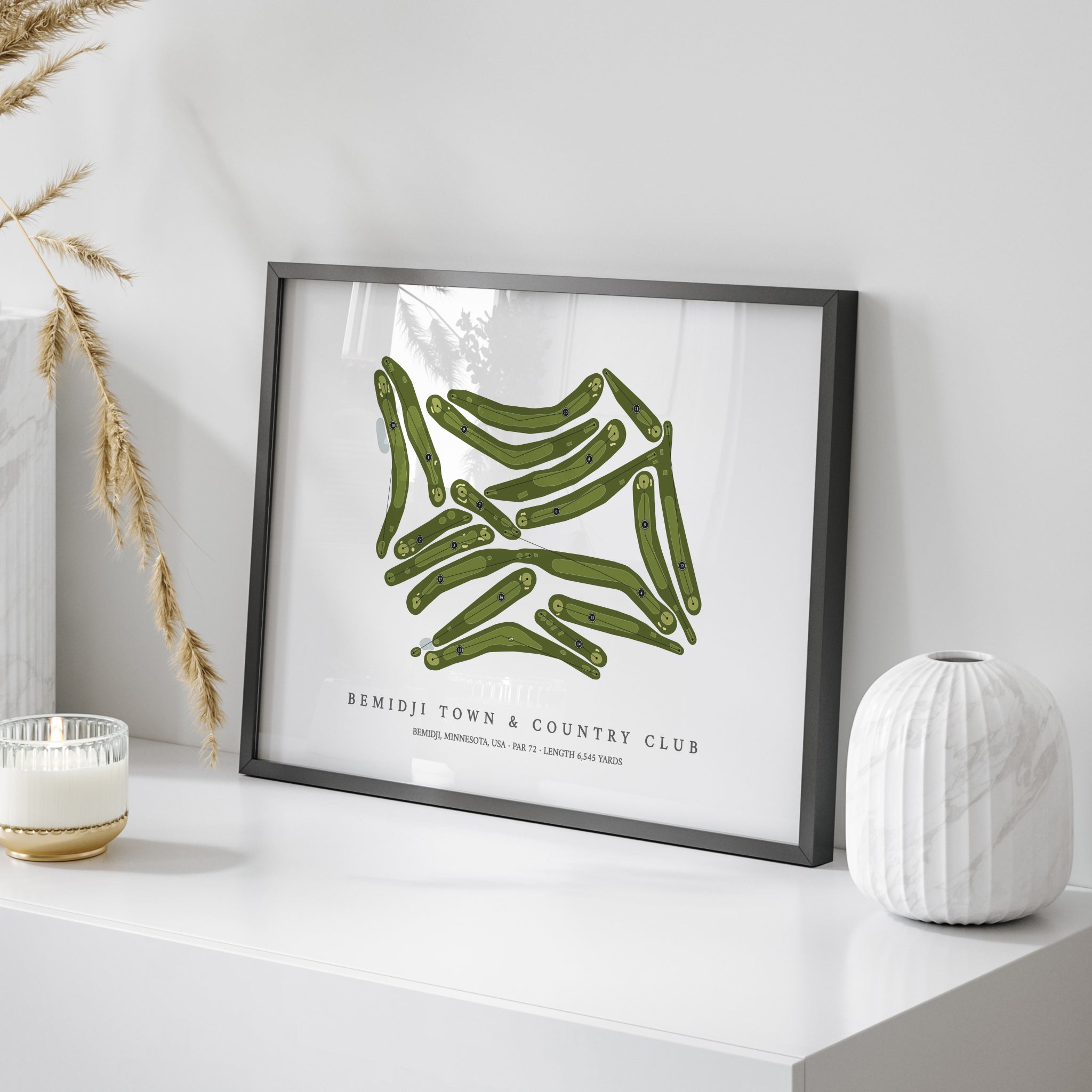 Bemidji Town & Country Club | Golf Course Map | On+Table