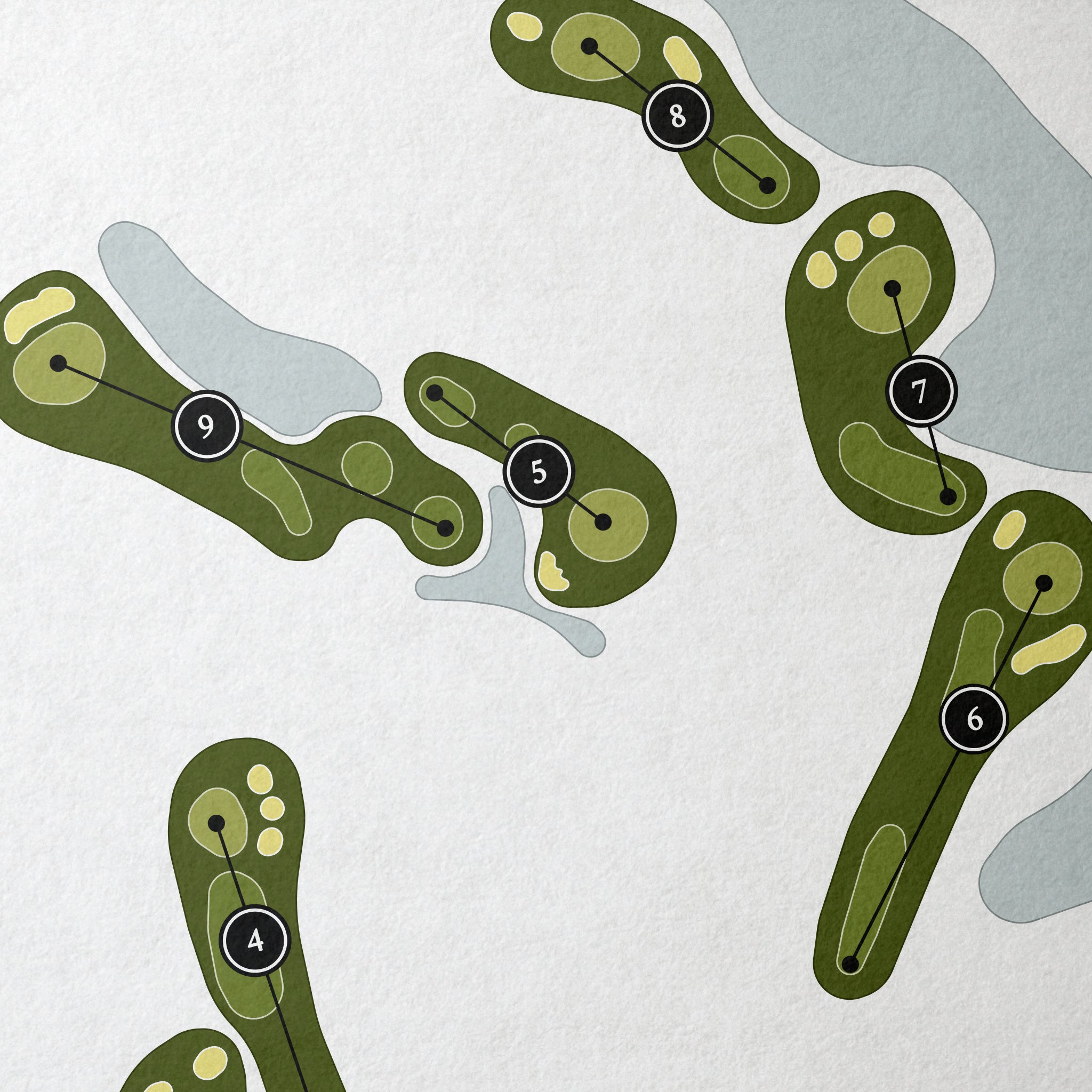 Bentley Village Golf Club | Golf Course Map | Close Up