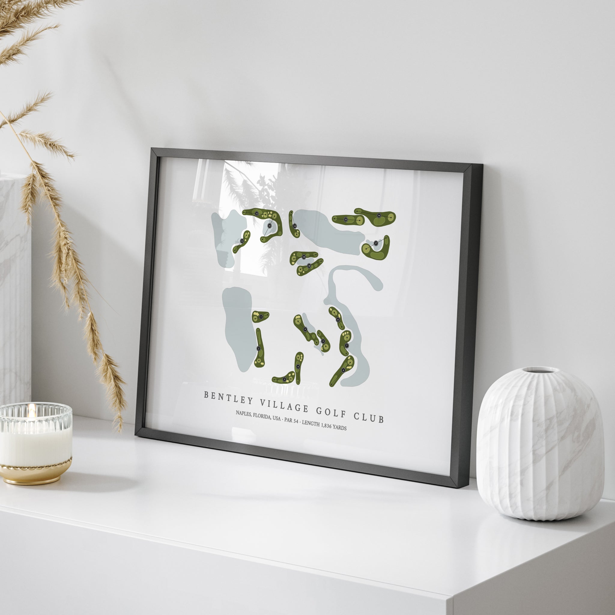 Bentley Village Golf Club | Golf Course Map | On Table