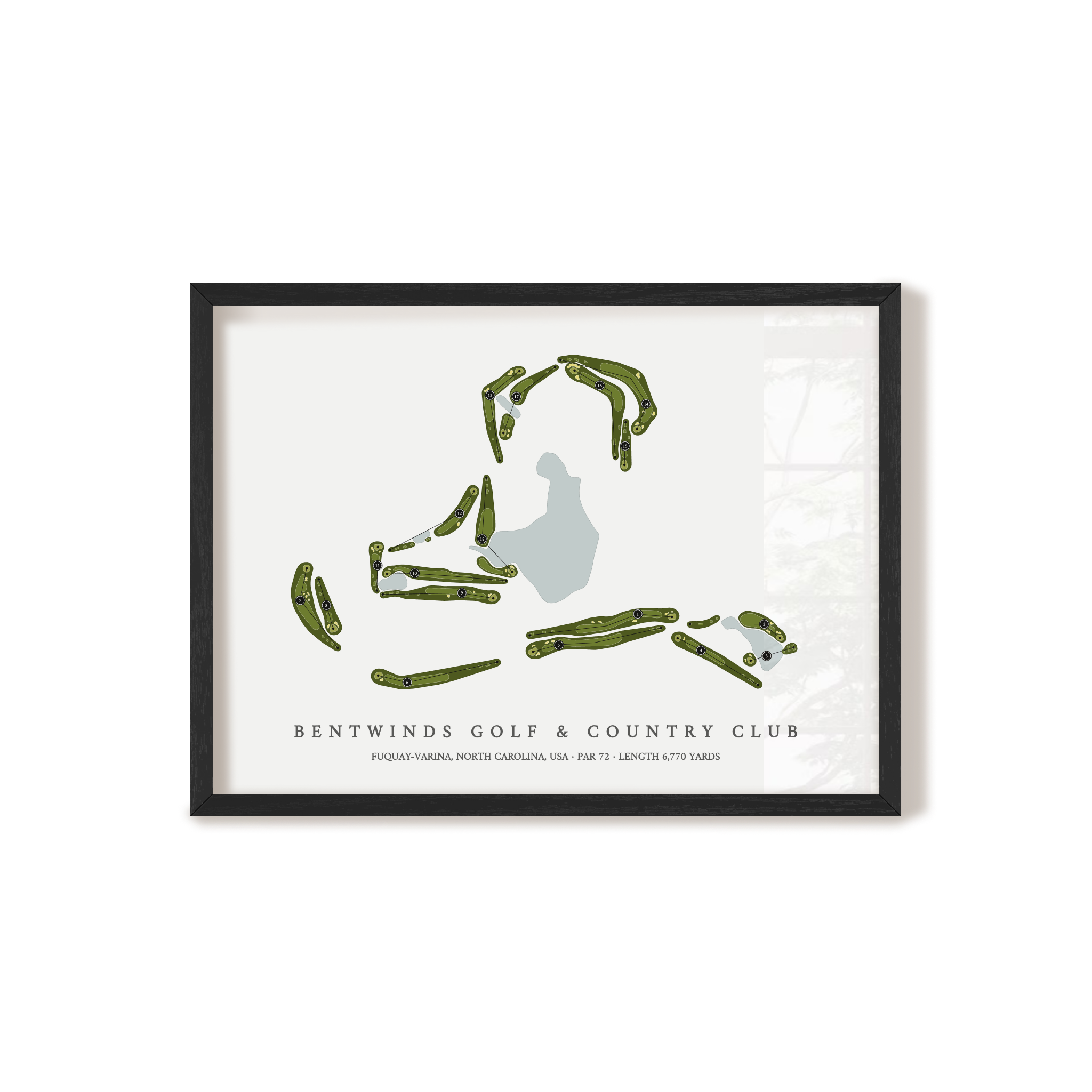 Bentwinds Golf & Country Club | Golf Course Print | Black Frame