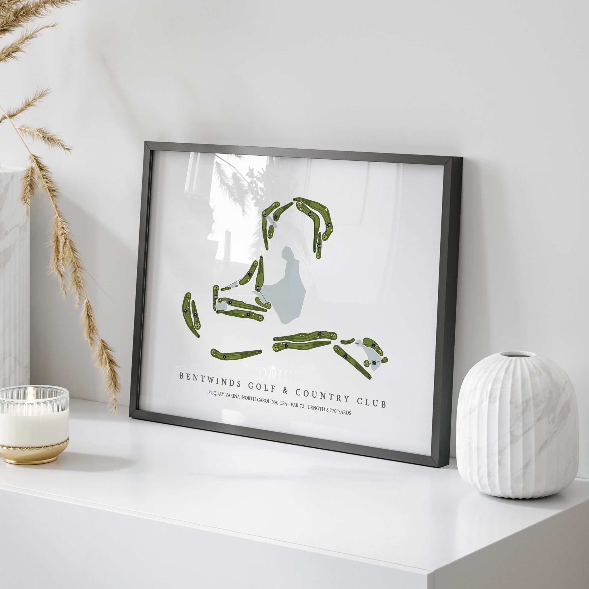Bentwinds Golf & Country Club | Golf Course Print | On Table