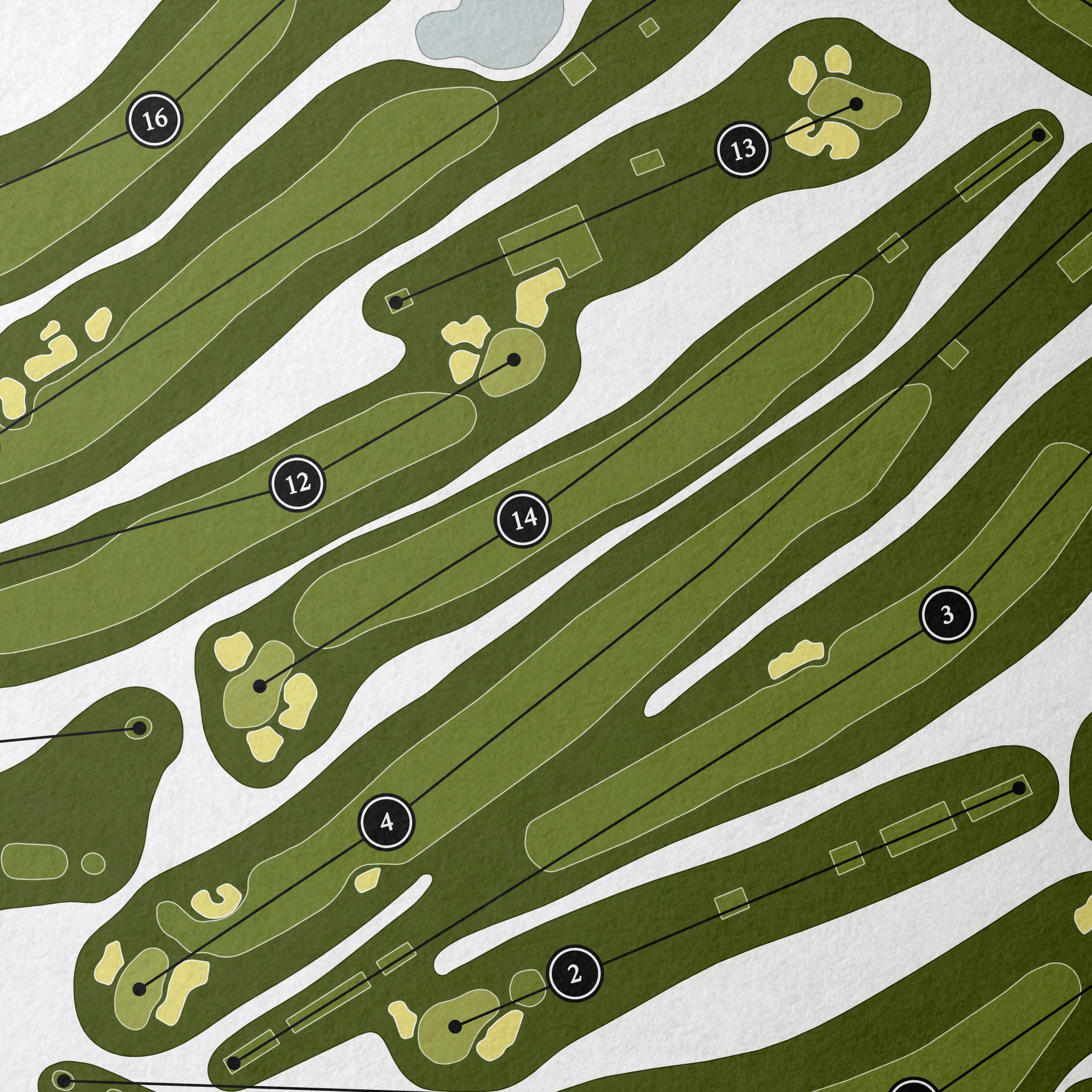 Bethesda Country Club | Golf Course Map | Close Up