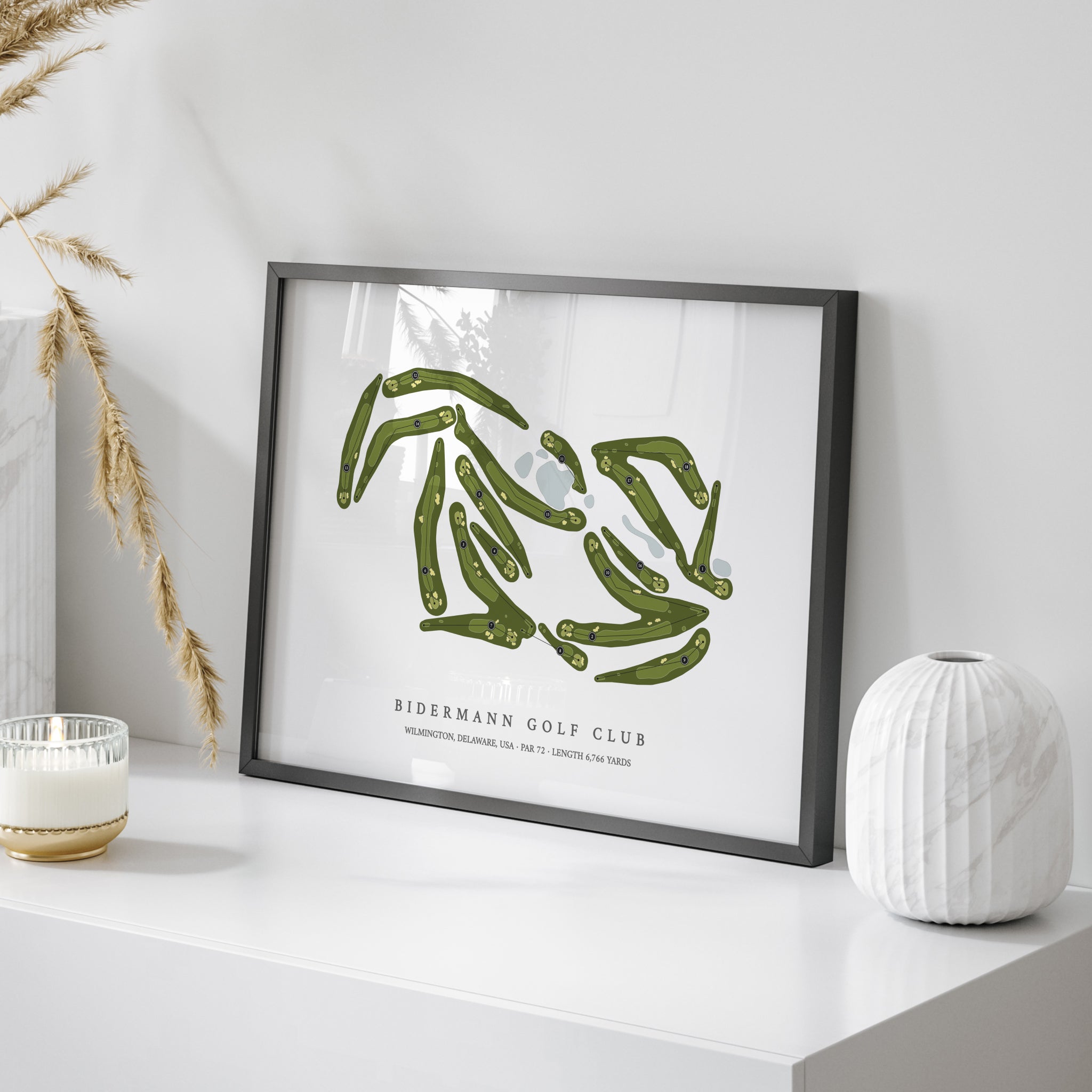 Bidermann Golf Club | Golf Course Print | On+Table
