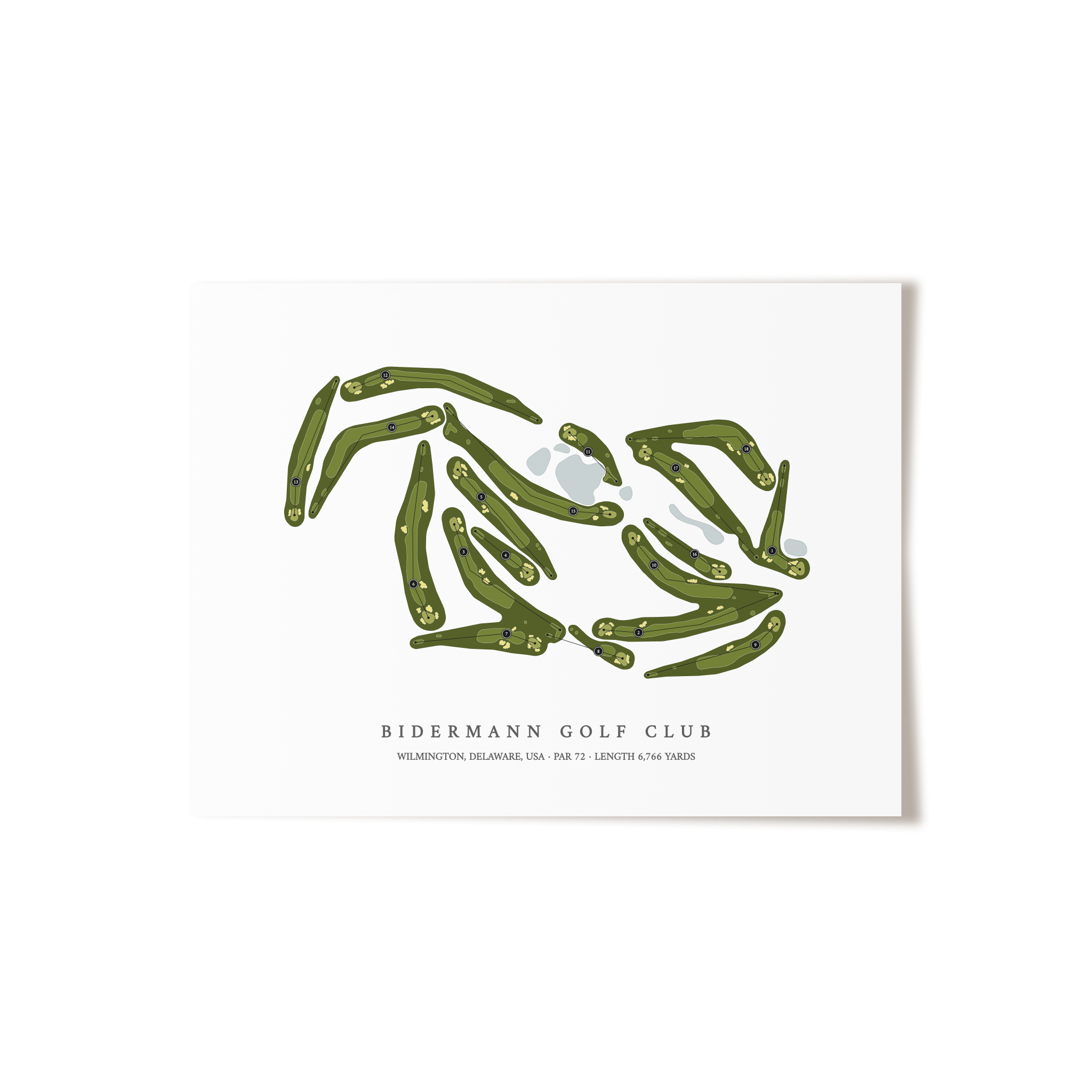 Bidermann Golf Club | Golf Course Print | Unframed