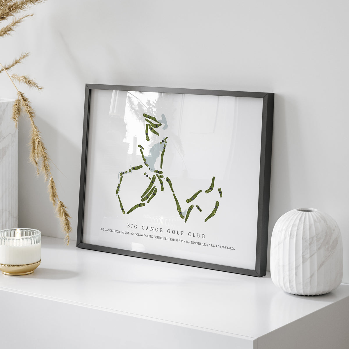Big Canoe Golf Club | Golf Course Print | On Table