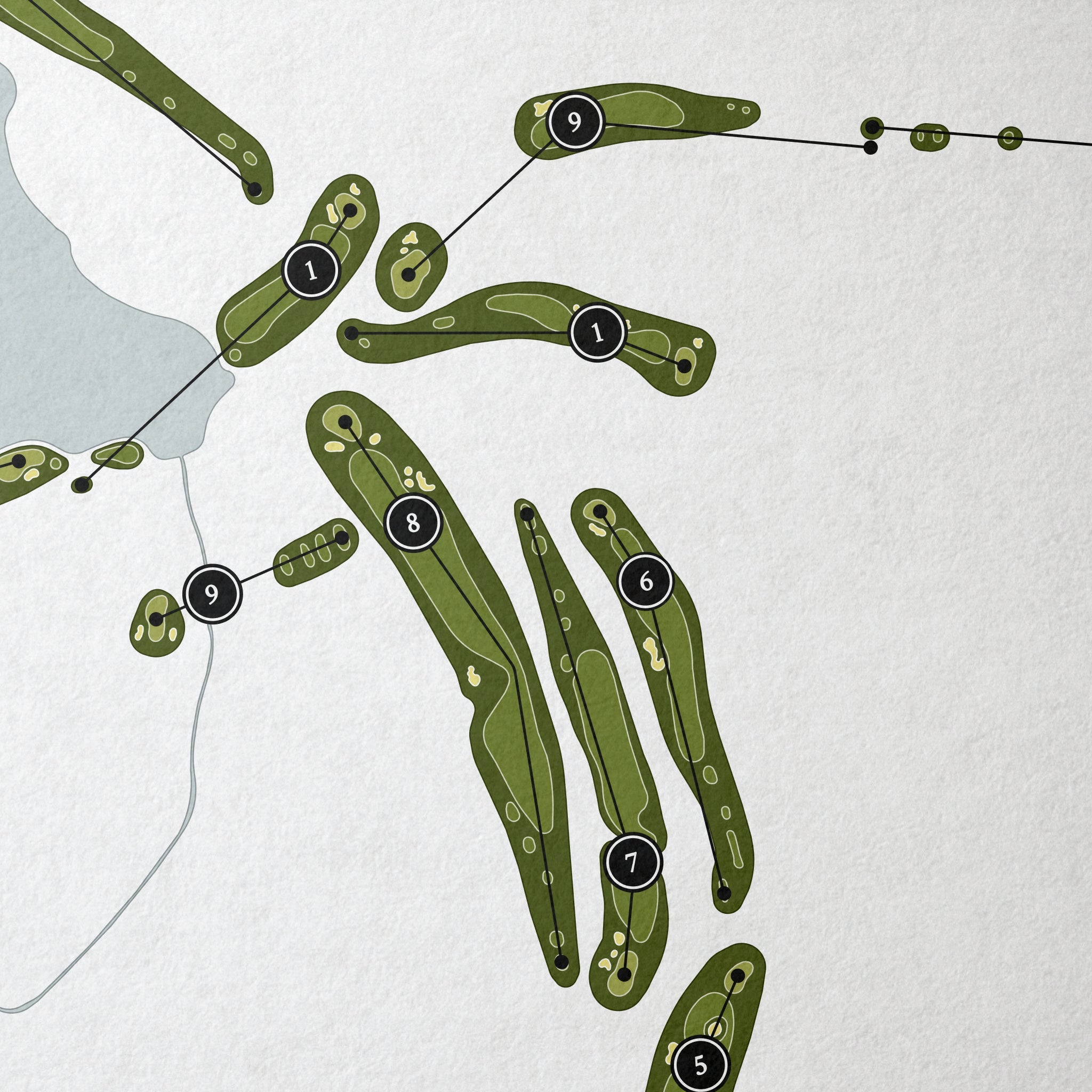 Big Canoe Golf Club | Golf Course Map | Close Up