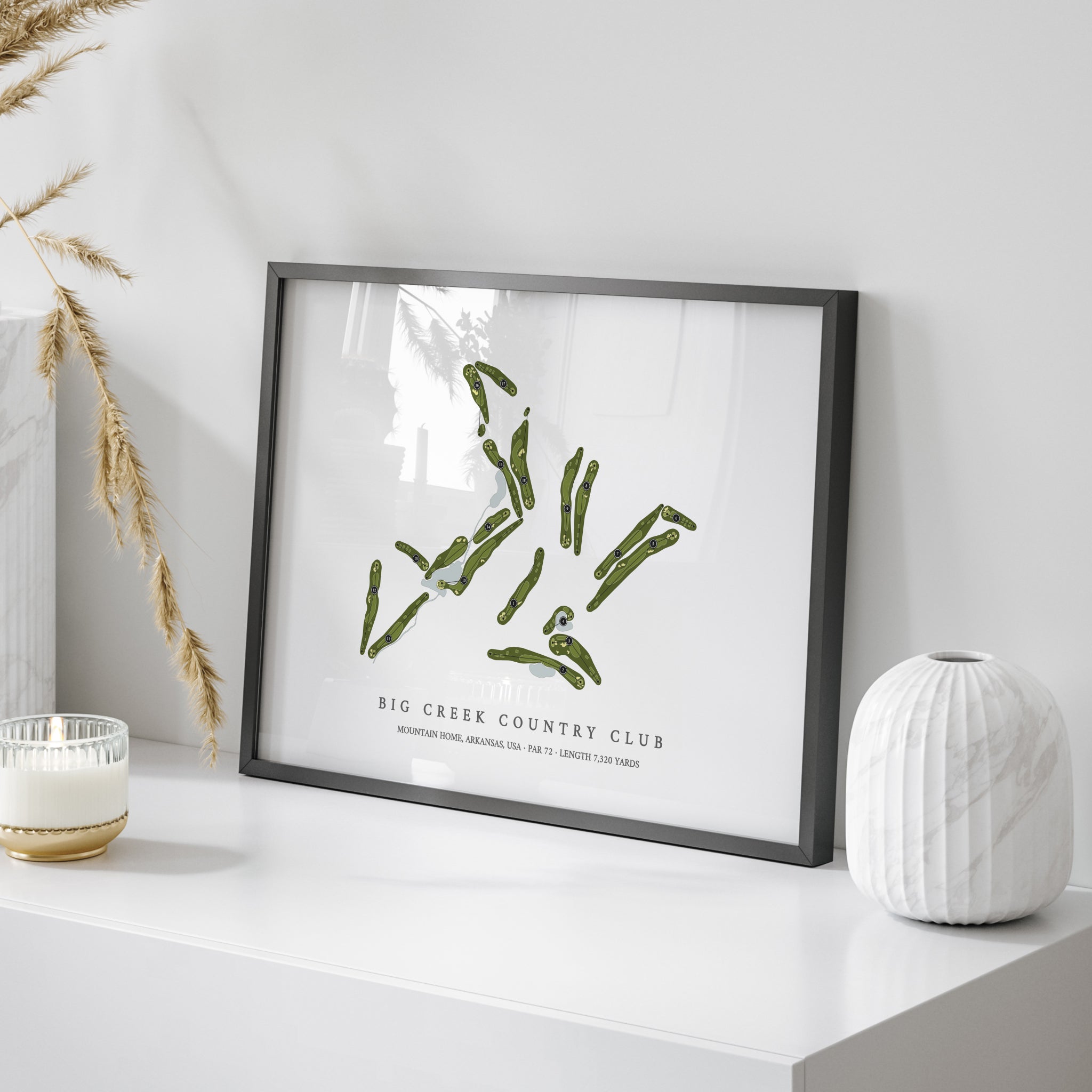 Big Creek Country Club | Golf Course Map | On Table