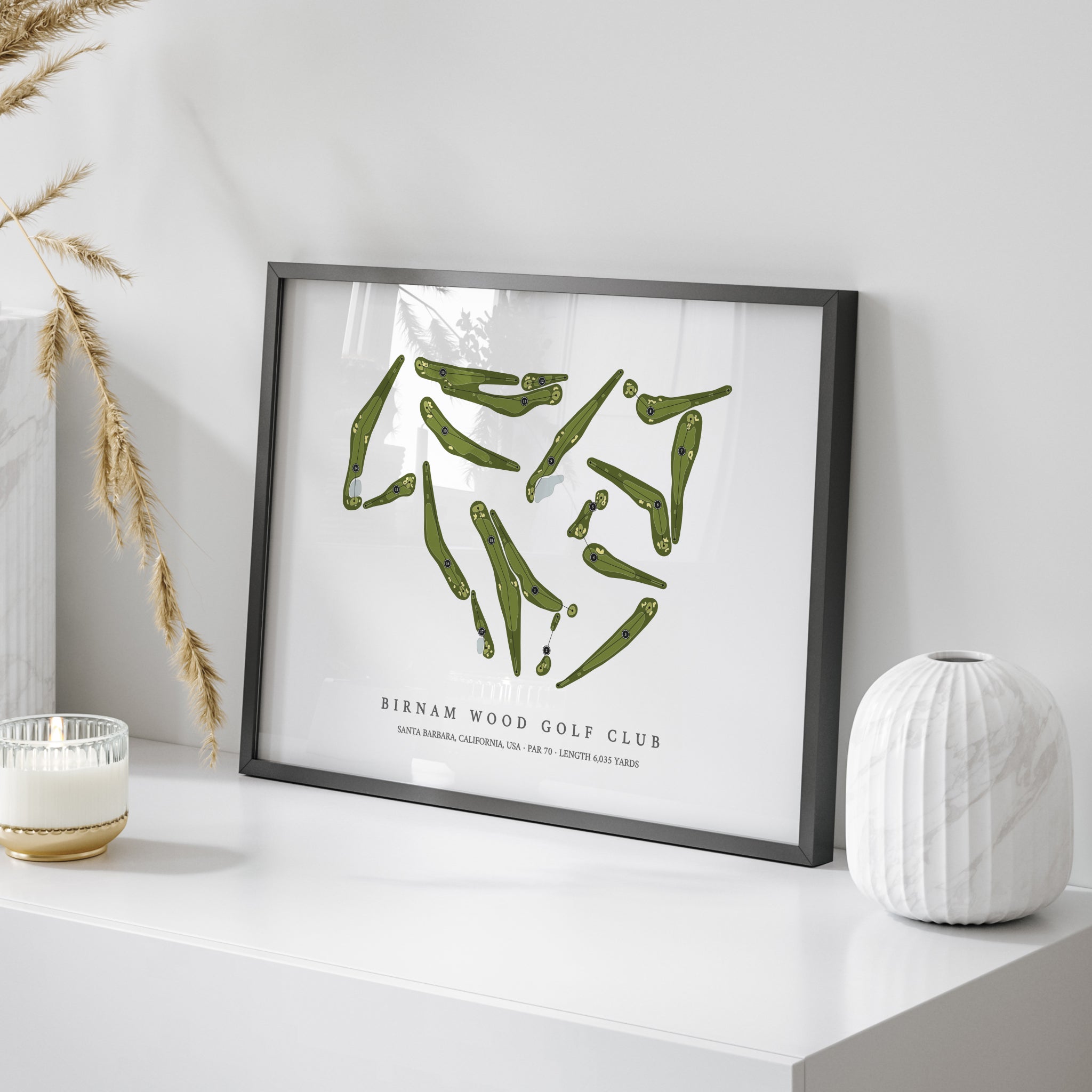 Birnam Wood Golf Club | Golf Course Print | On Table