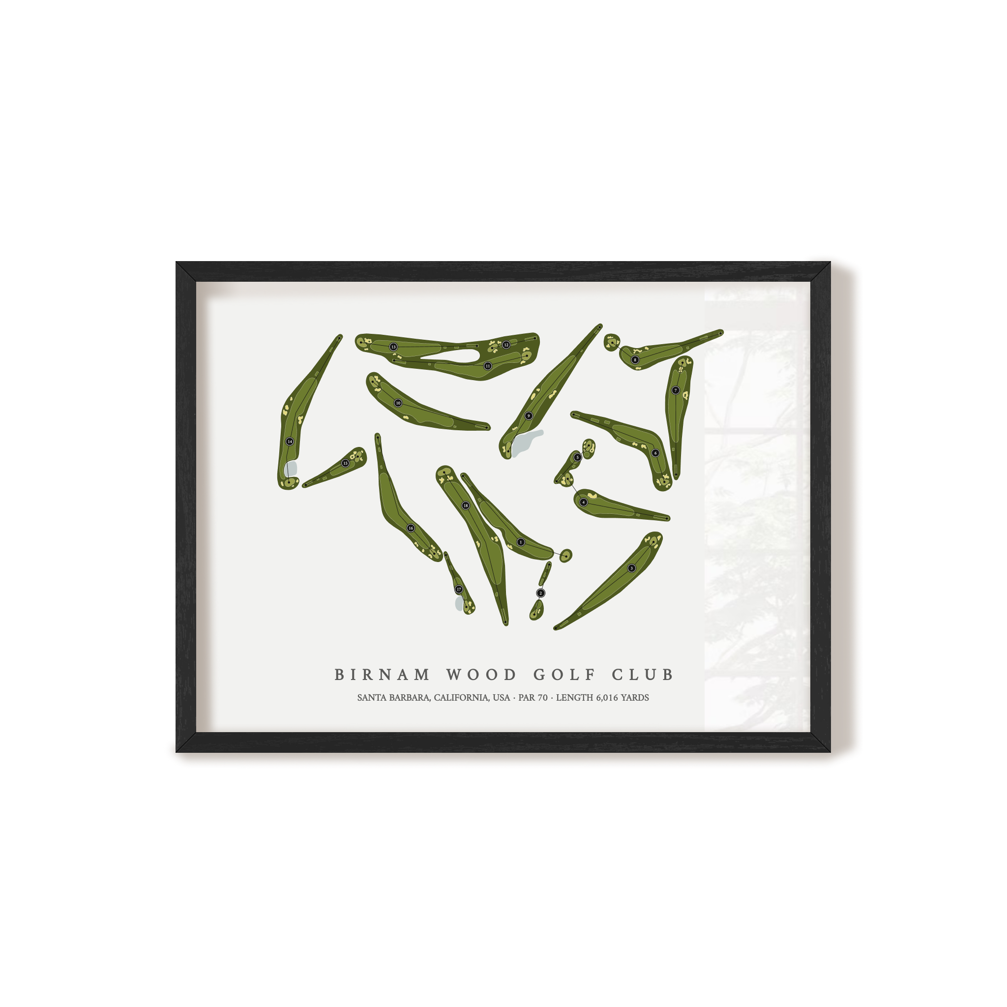 Birnam Wood Golf Club | Golf Course Map | Black Frame