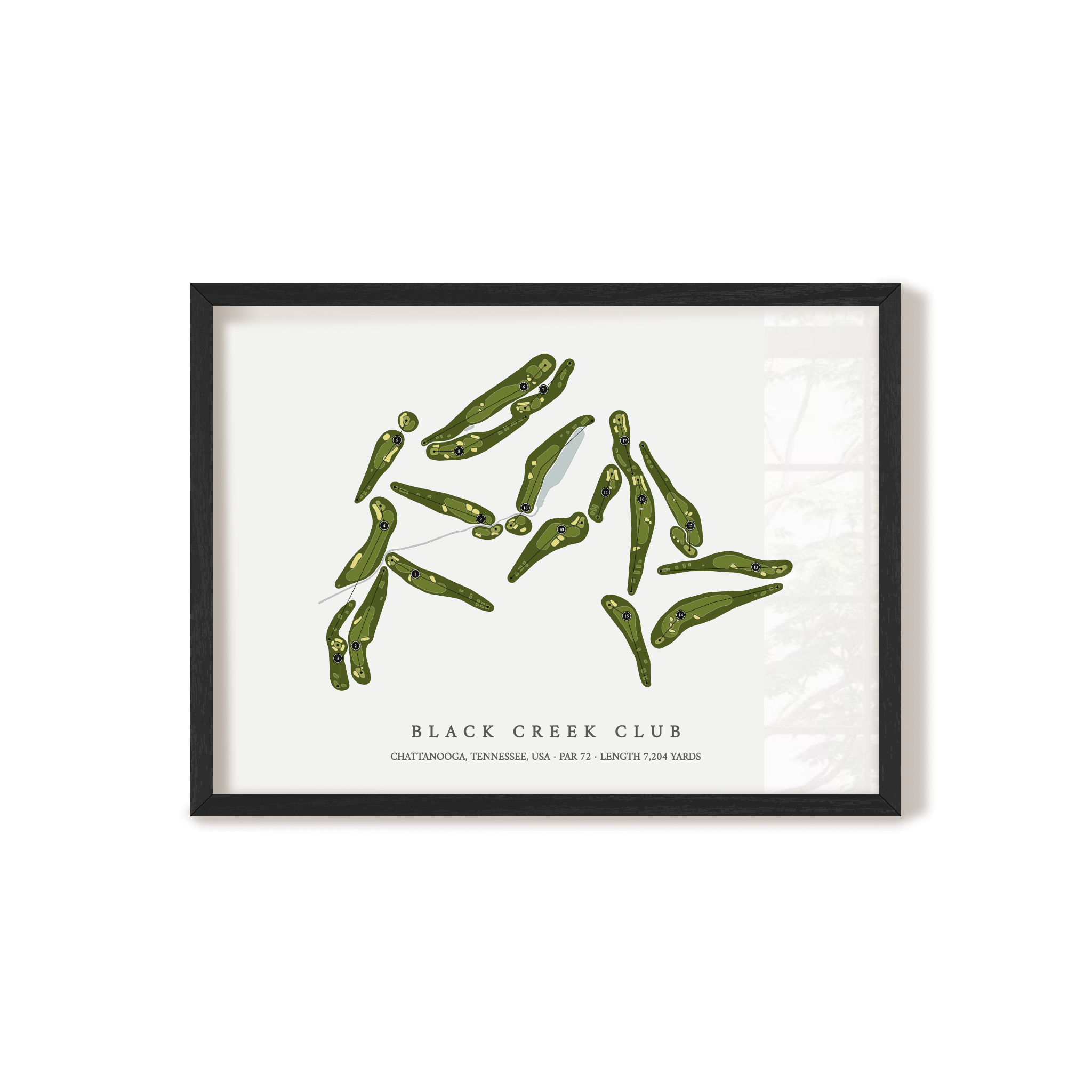 Black Creek Club | Golf Course Map | Black+Frame