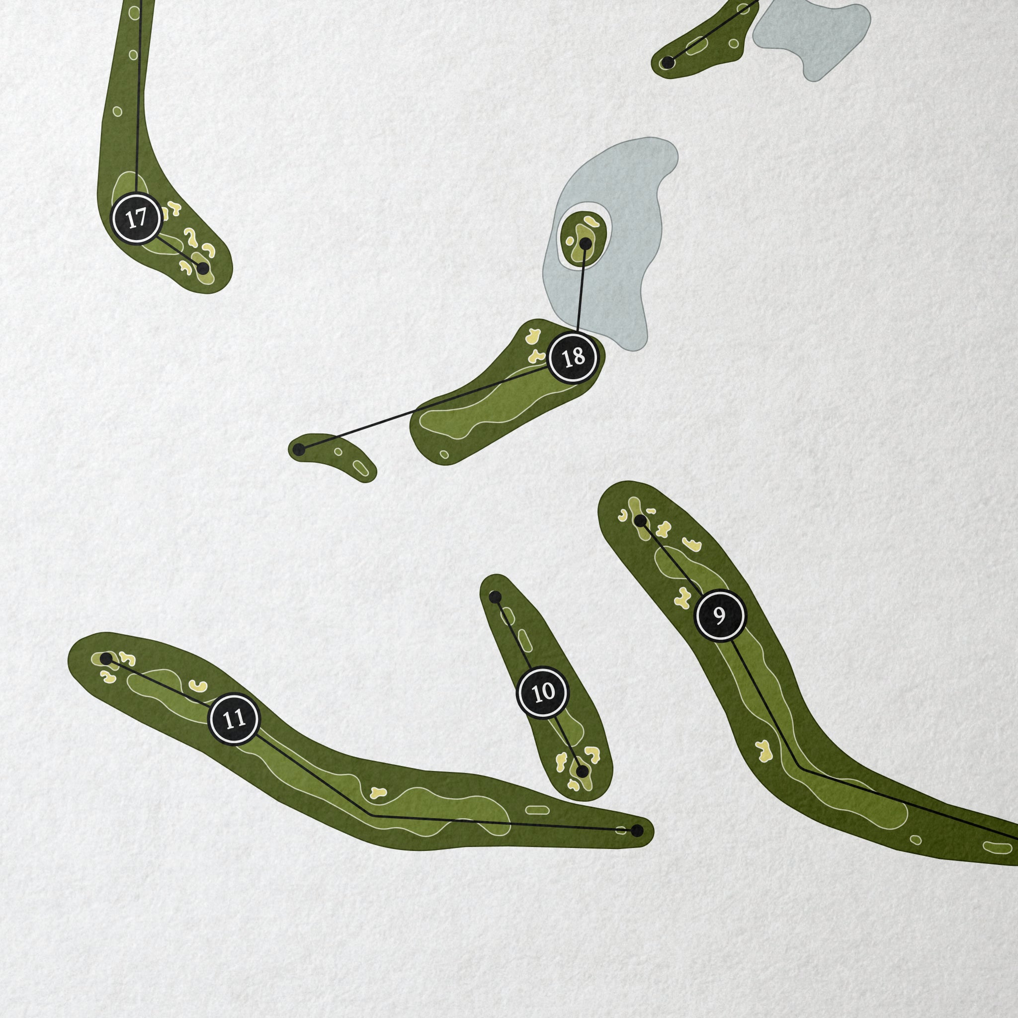 Blackhawk Country Club - Lakes Course | Golf Course Map | Close Up