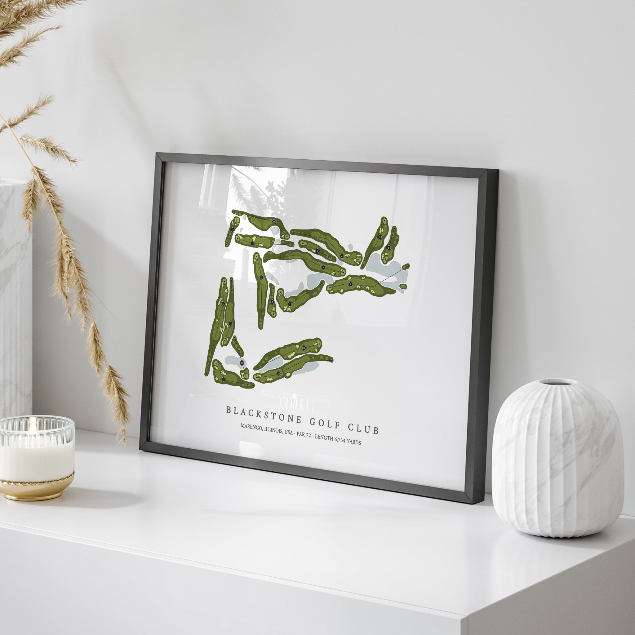 Blackstone Golf Club | Golf Course Print | On Table