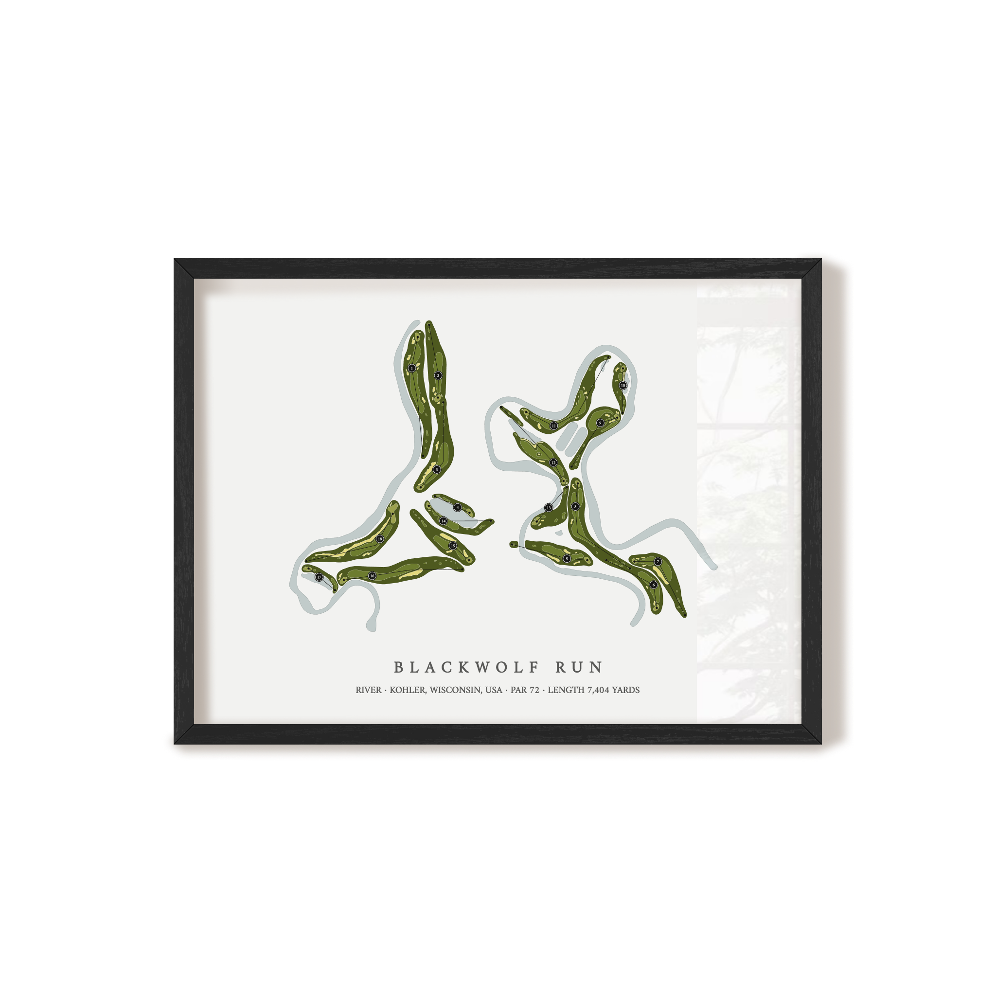 Blackwolf Run - River | Golf Course Print | Black+Frame