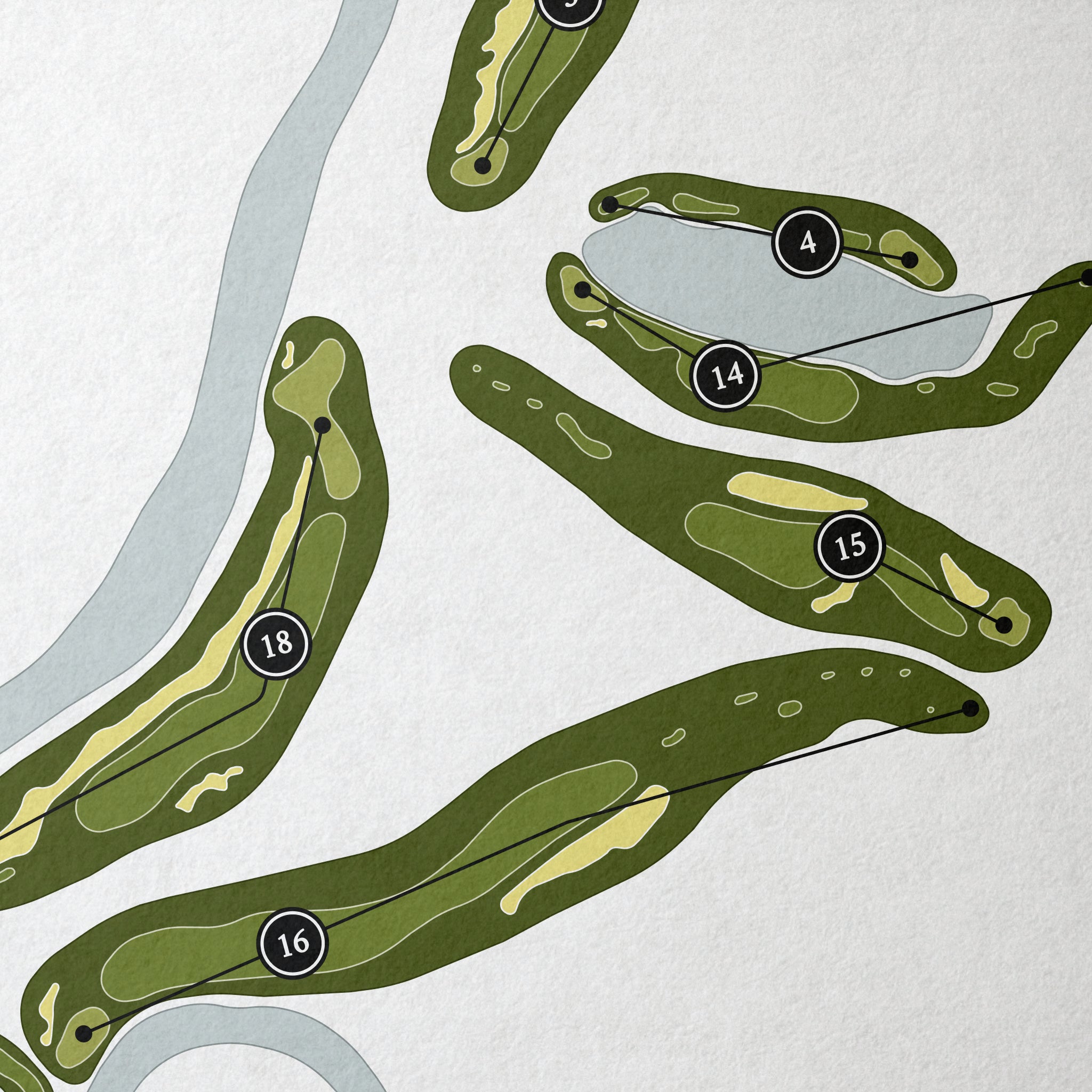 Blackwolf Run - River | Golf Course Print | Close+Up