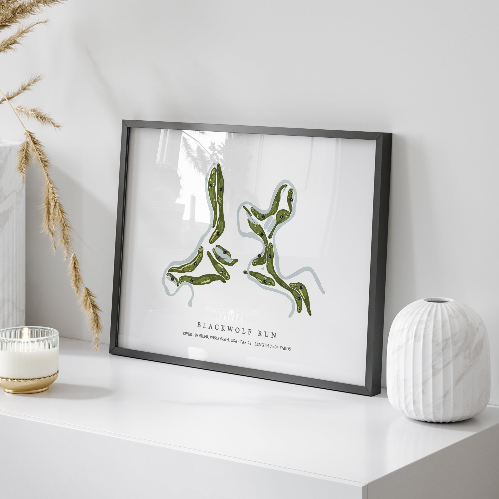 Blackwolf Run - River | Golf Course Print | On+Table