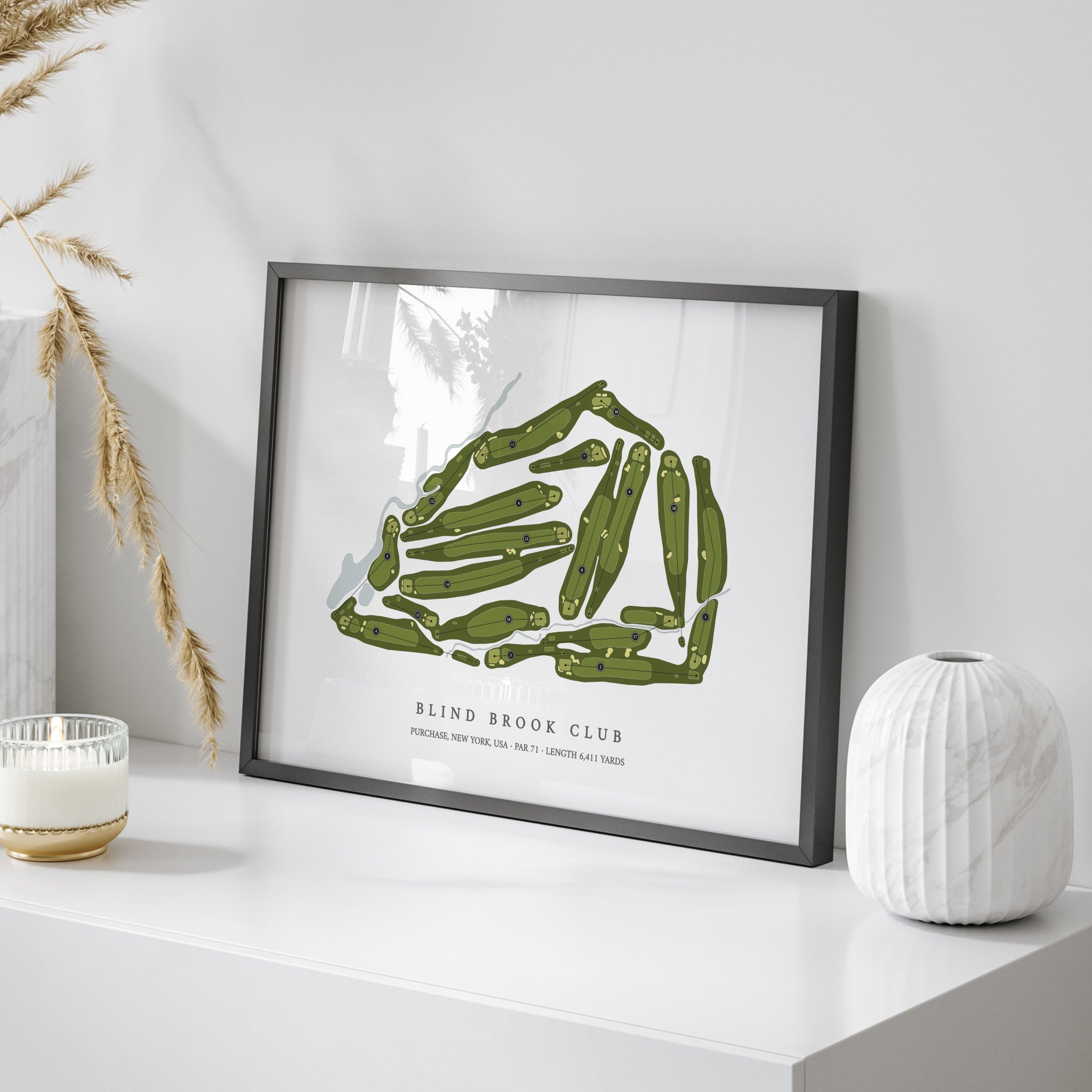 Blind Brook Club | Golf Course Map | On Table