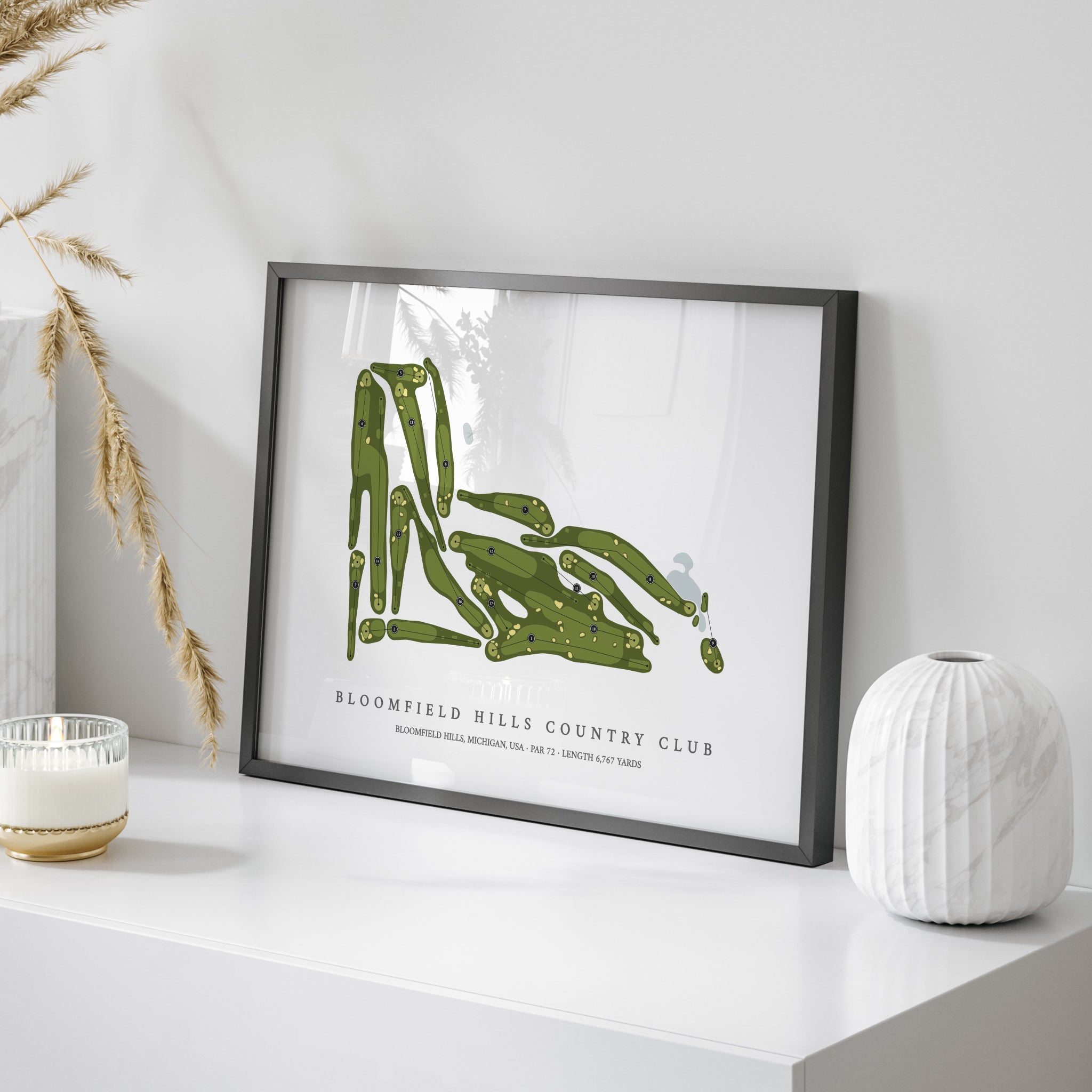 Bloomfield Hills Country Club | Golf Course Map | On Table