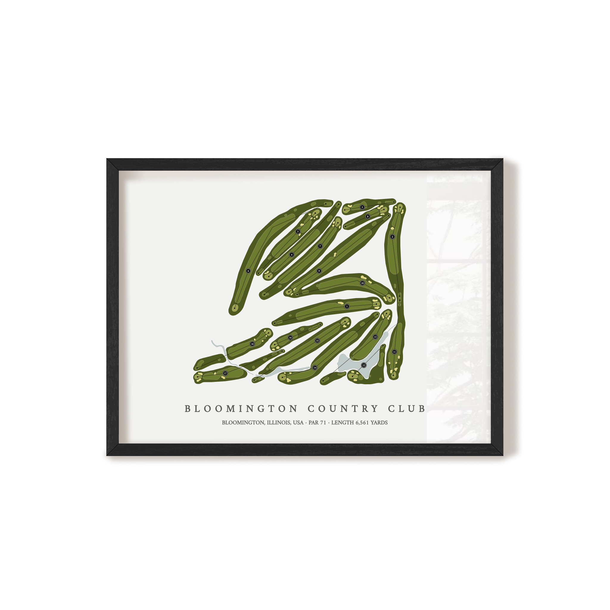 Bloomington Country Club | Golf Course Print | Black+Frame