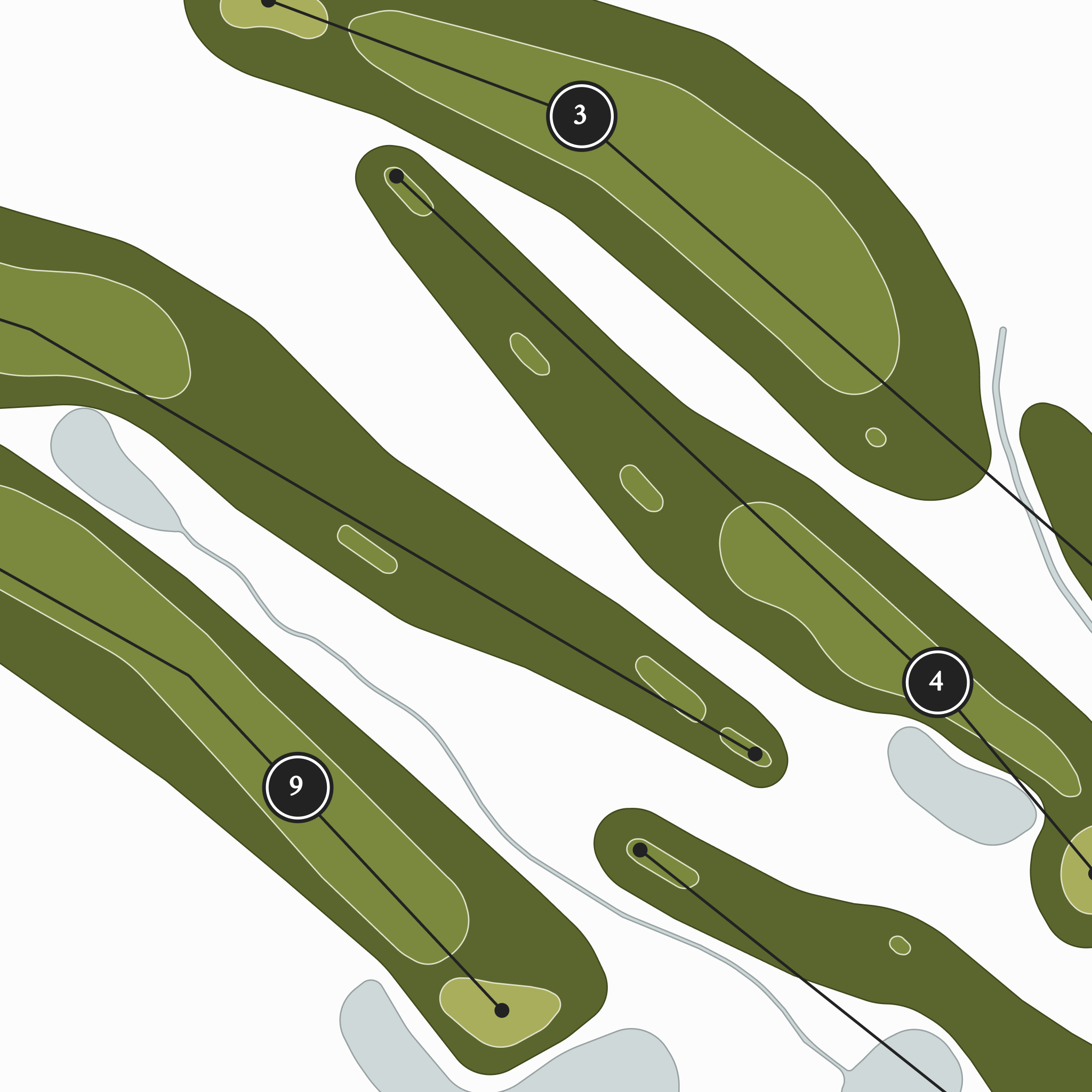 Blue Cypress Golf Club | Golf Course Map | Close Up