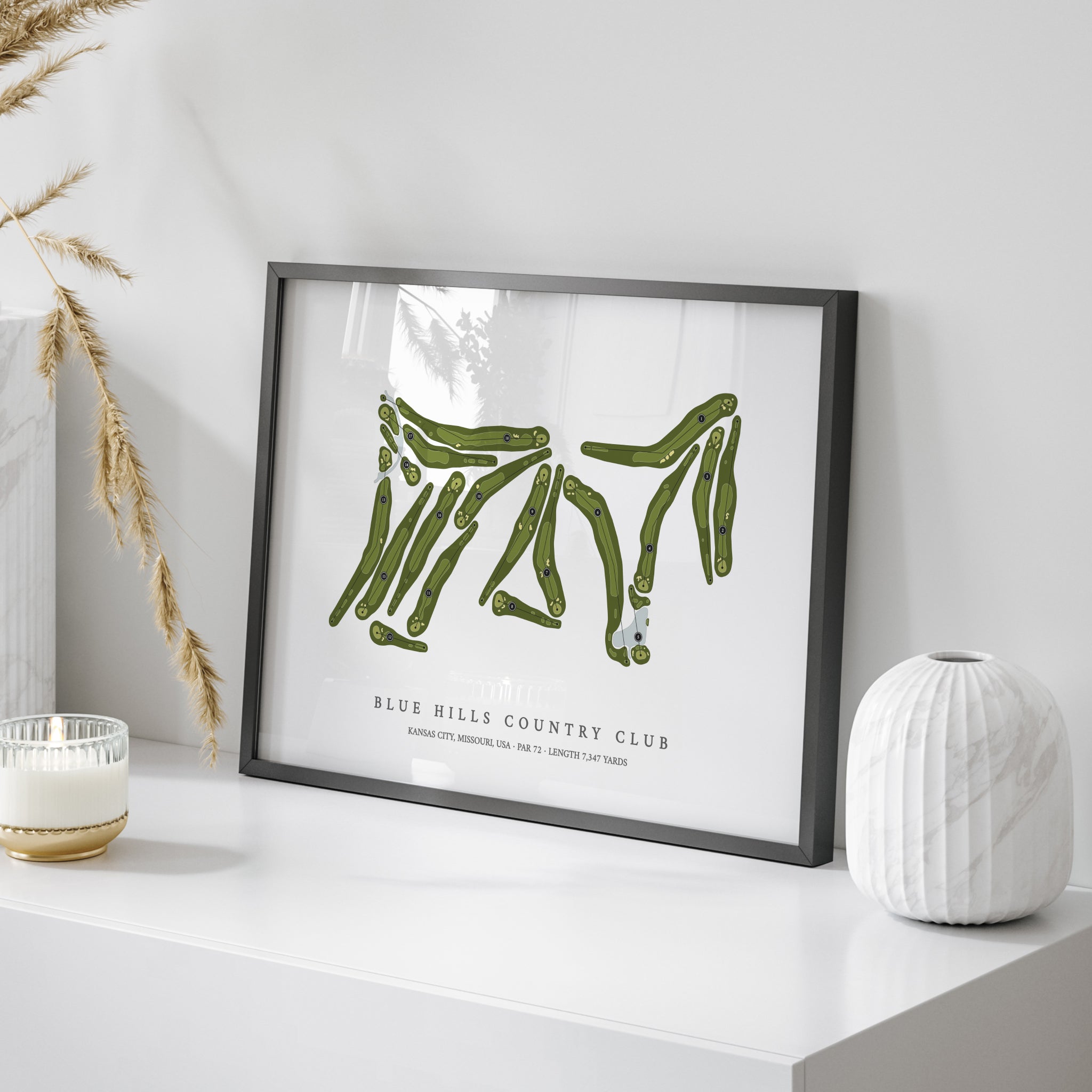 Blue Hills Country Club | Golf Course Map | On Table