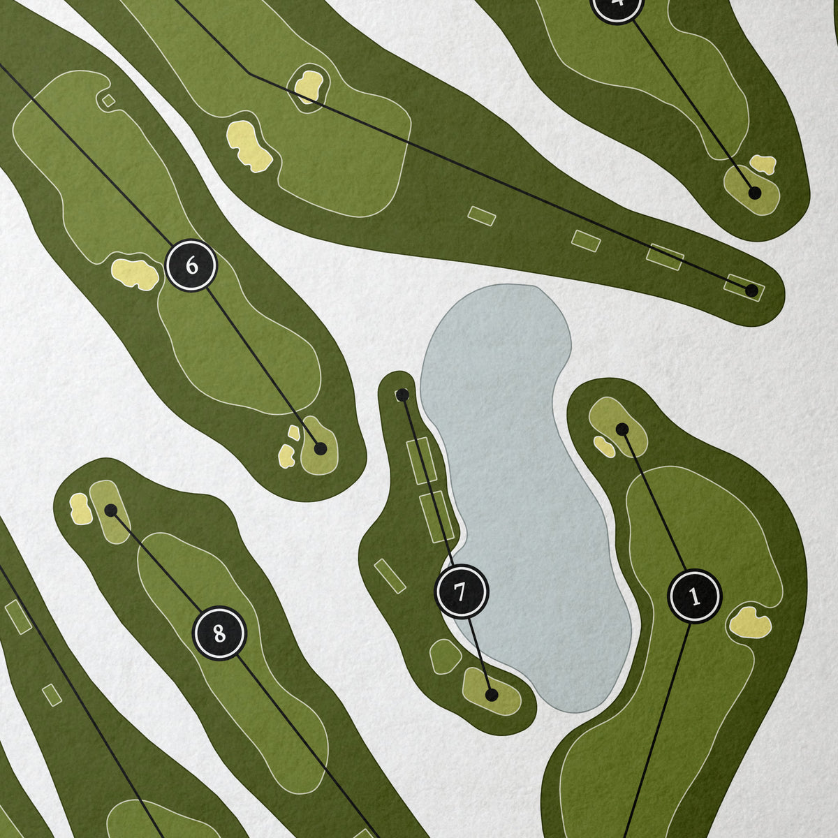 Bluejack National | Golf Course Print | Close Up
