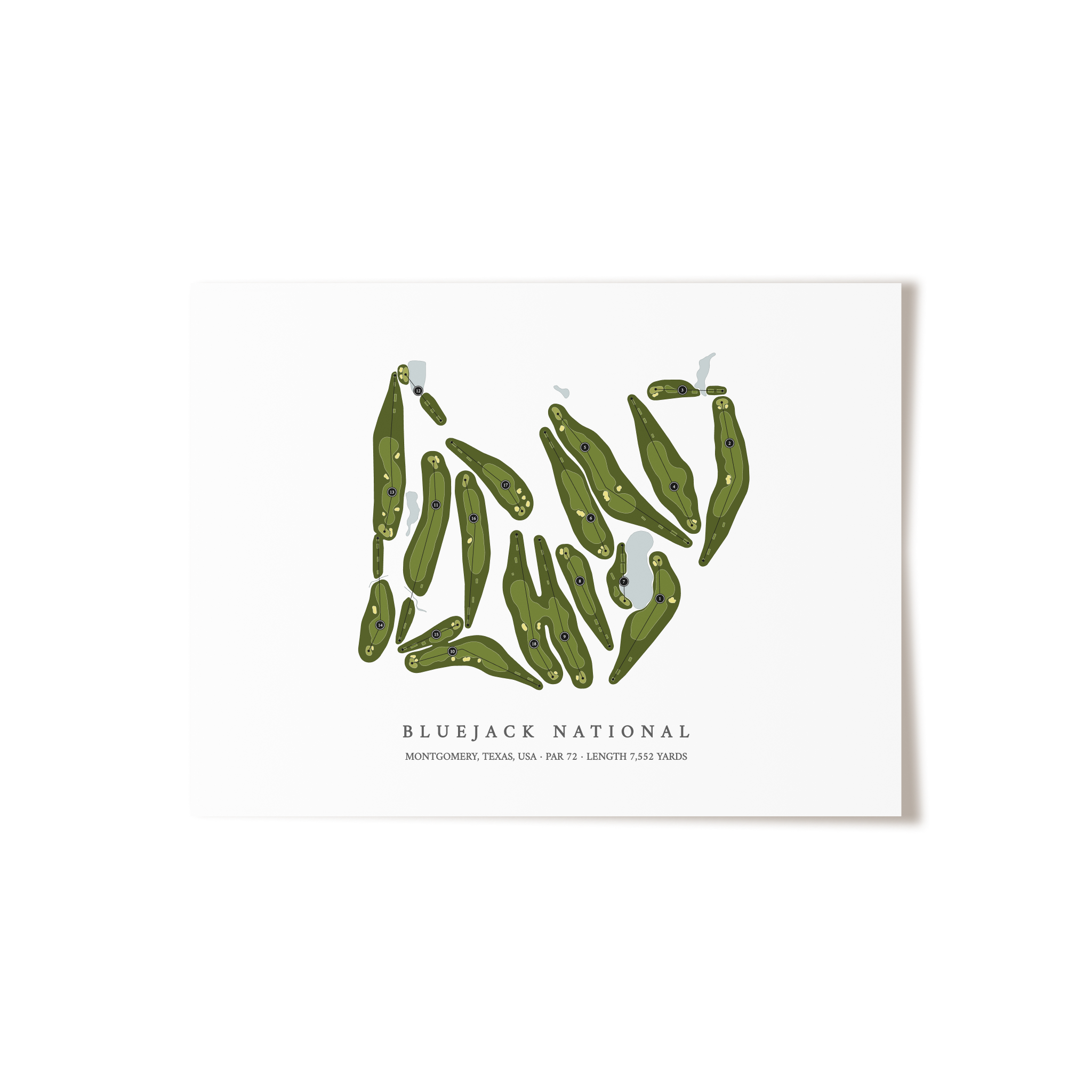 Bluejack National | Golf Course Print | Unframed