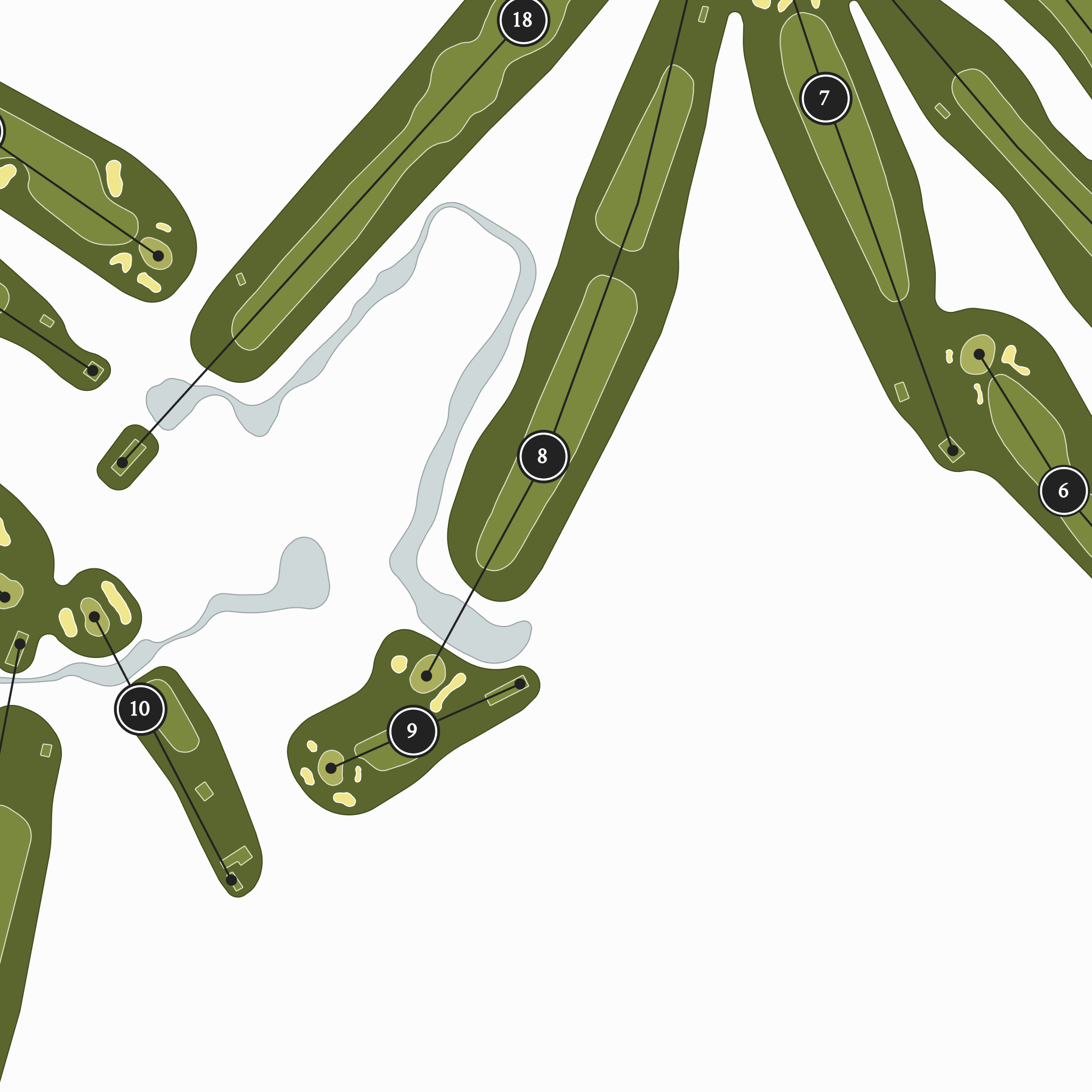 Bluff Point Golf Club & Resort | Golf Course Map | Close Up