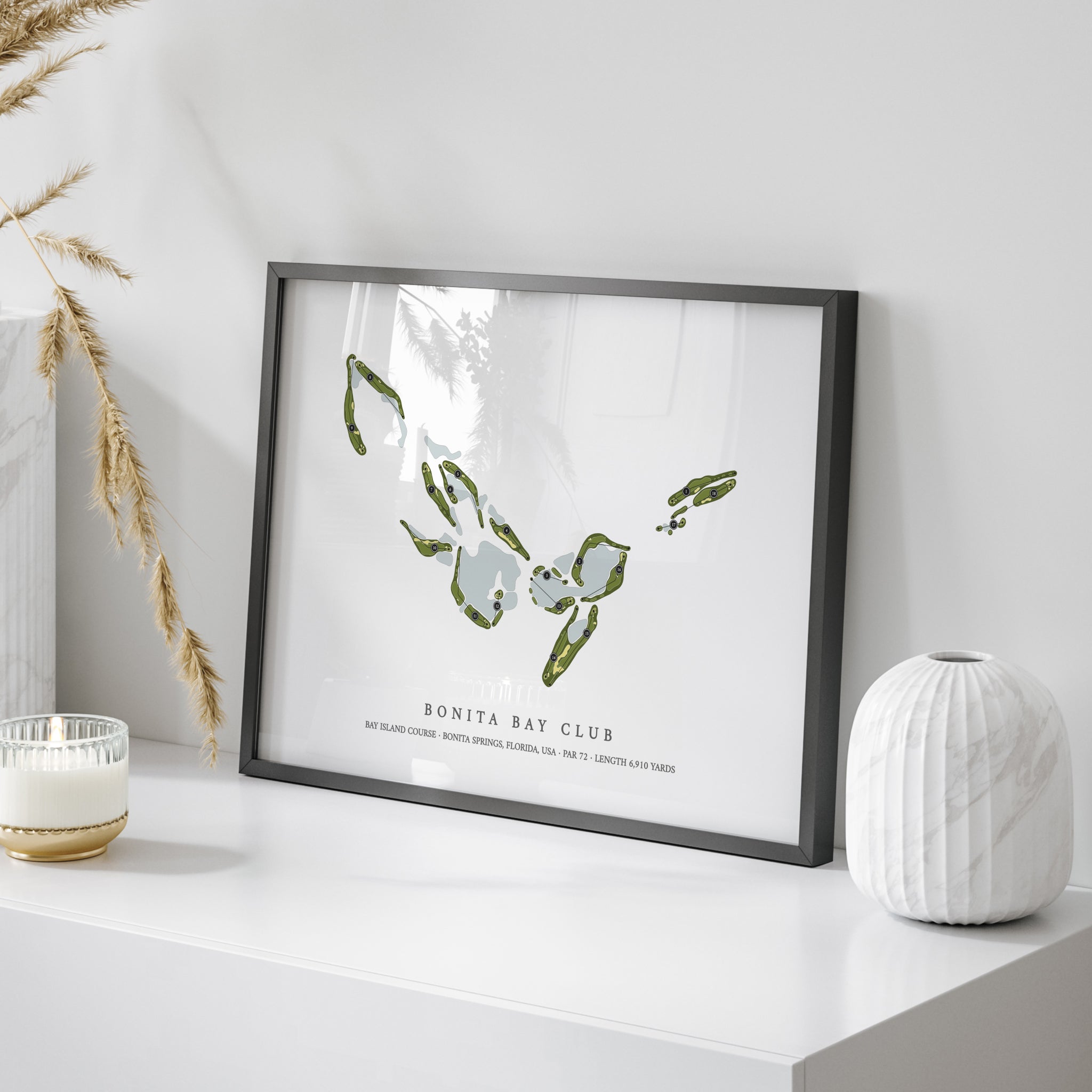 Bonita Bay Club - Bay Island Course | Golf Course Map | On Table