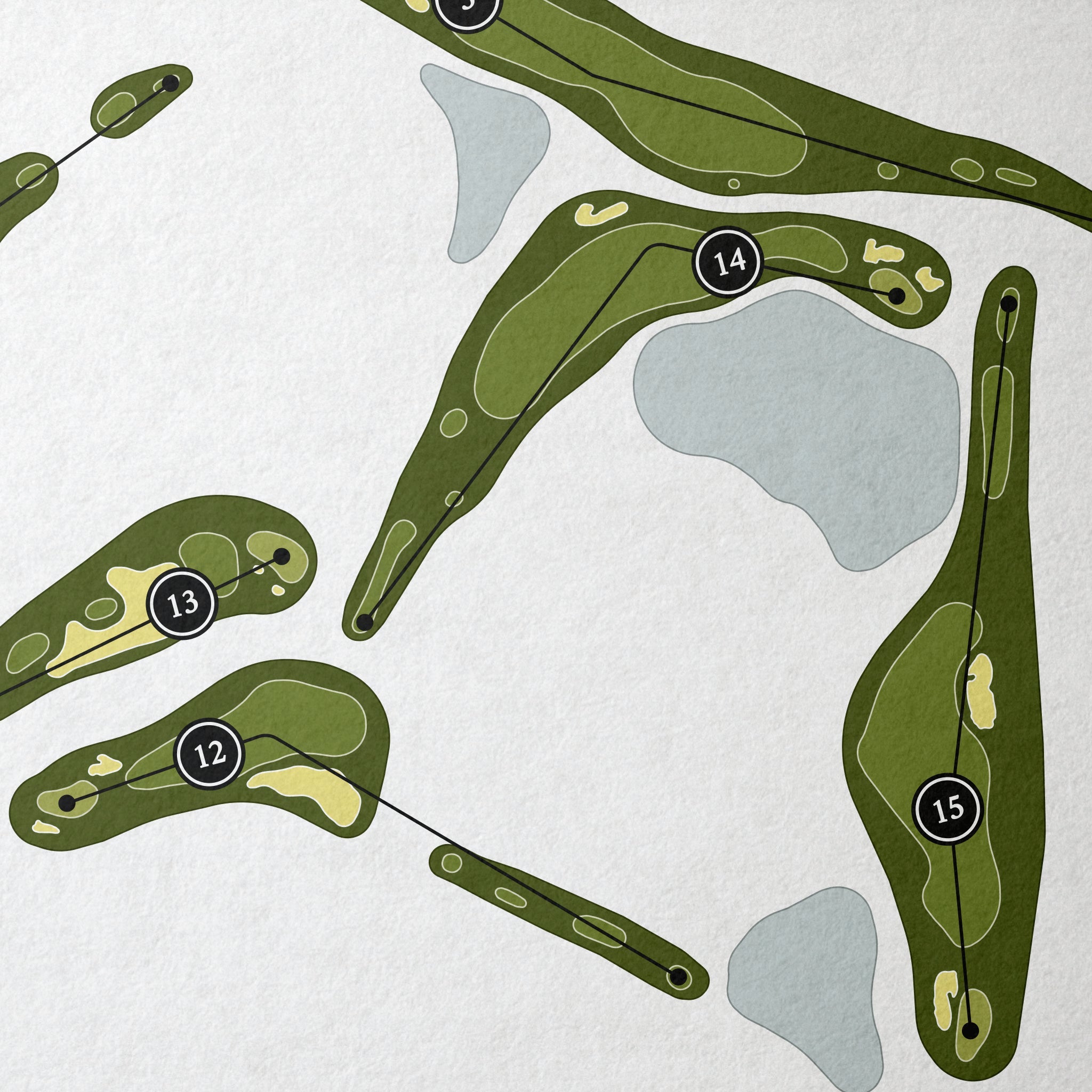 Bonita Bay Club - Creekside Course | Golf Course Map | Close Up