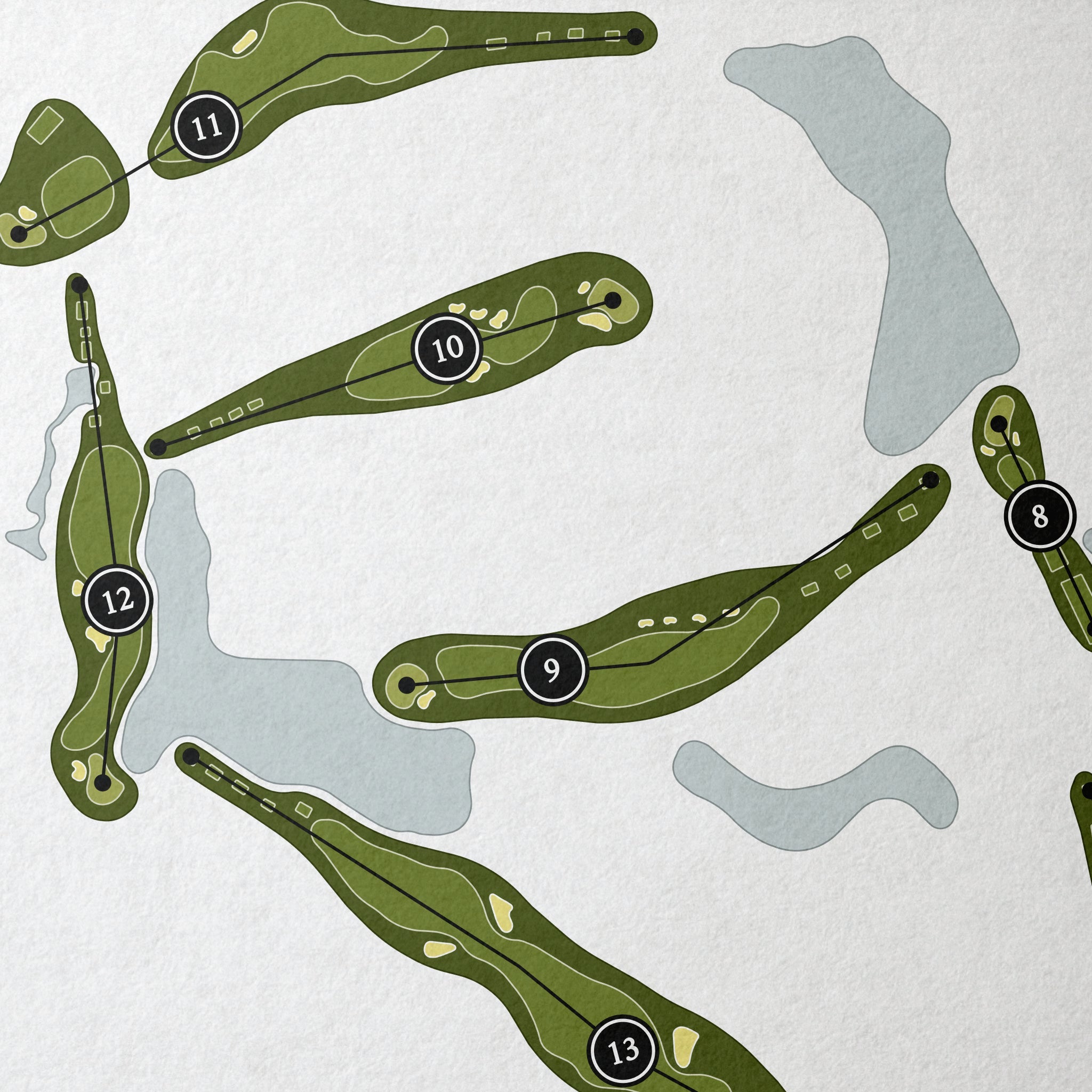 Bonita Bay Club - Marsh Course | Golf Course Map | Close Up