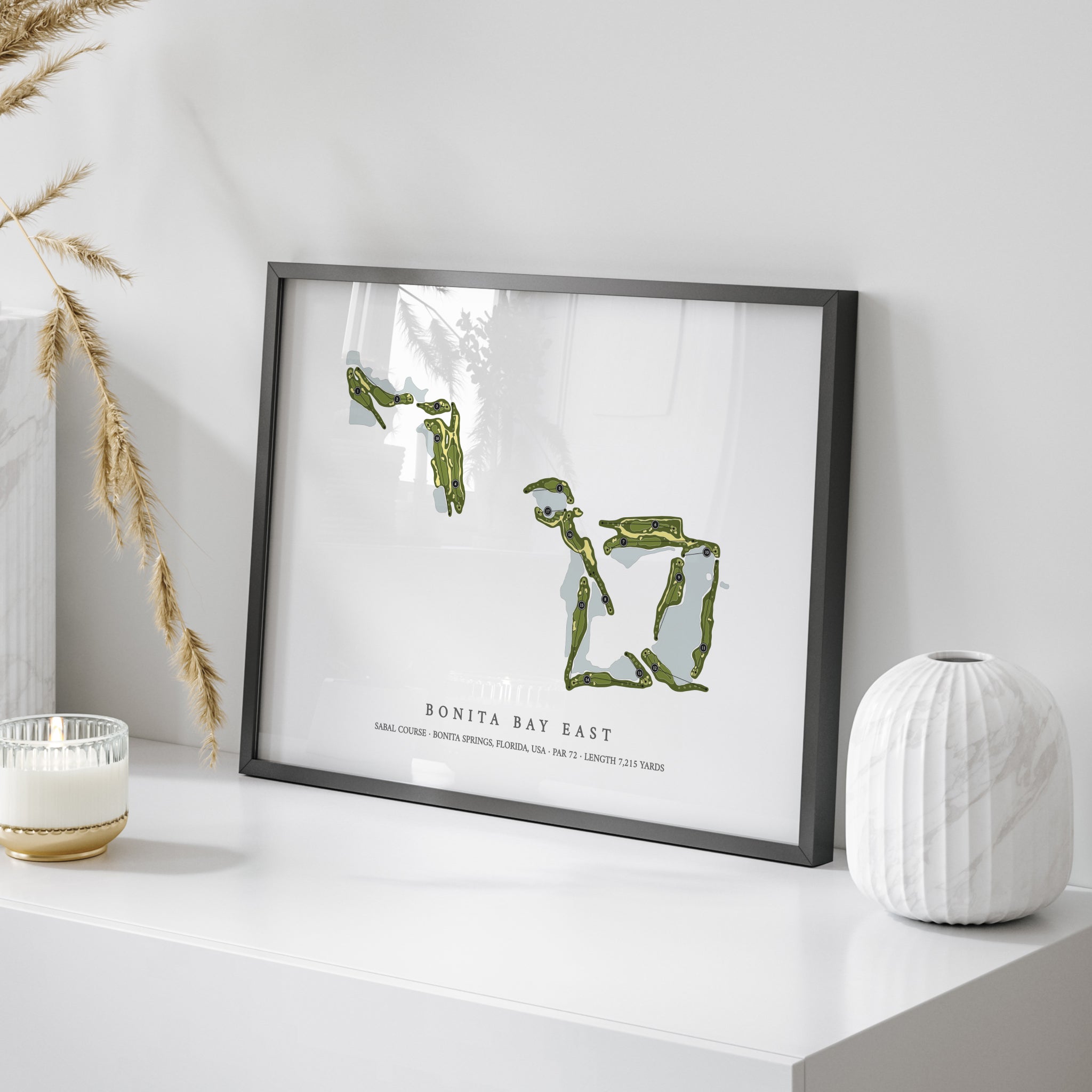 Bonita Bay East - Sabal Course | Golf Course Map | On Table