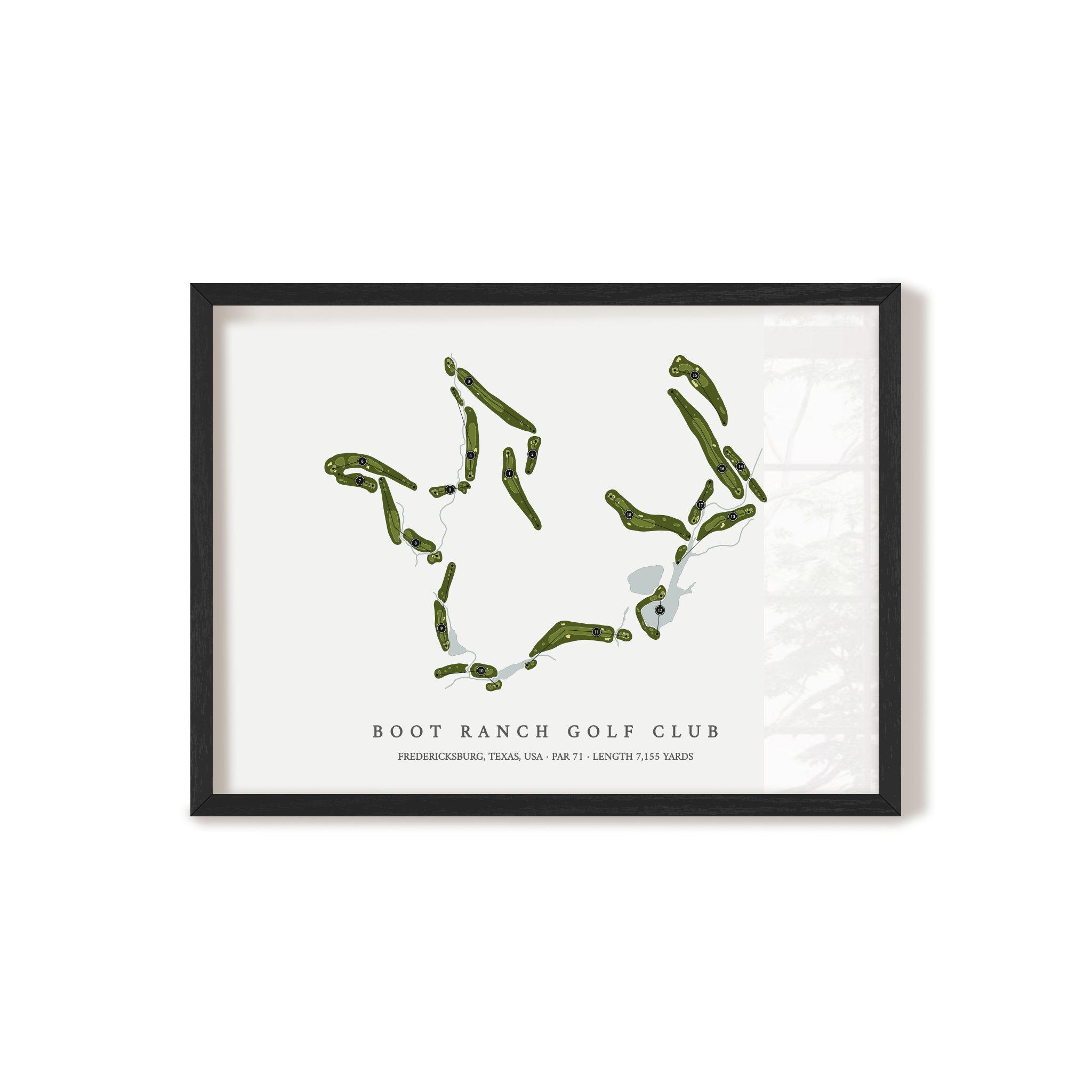 Boot Ranch Golf Club | Golf Course Print | Black+Frame